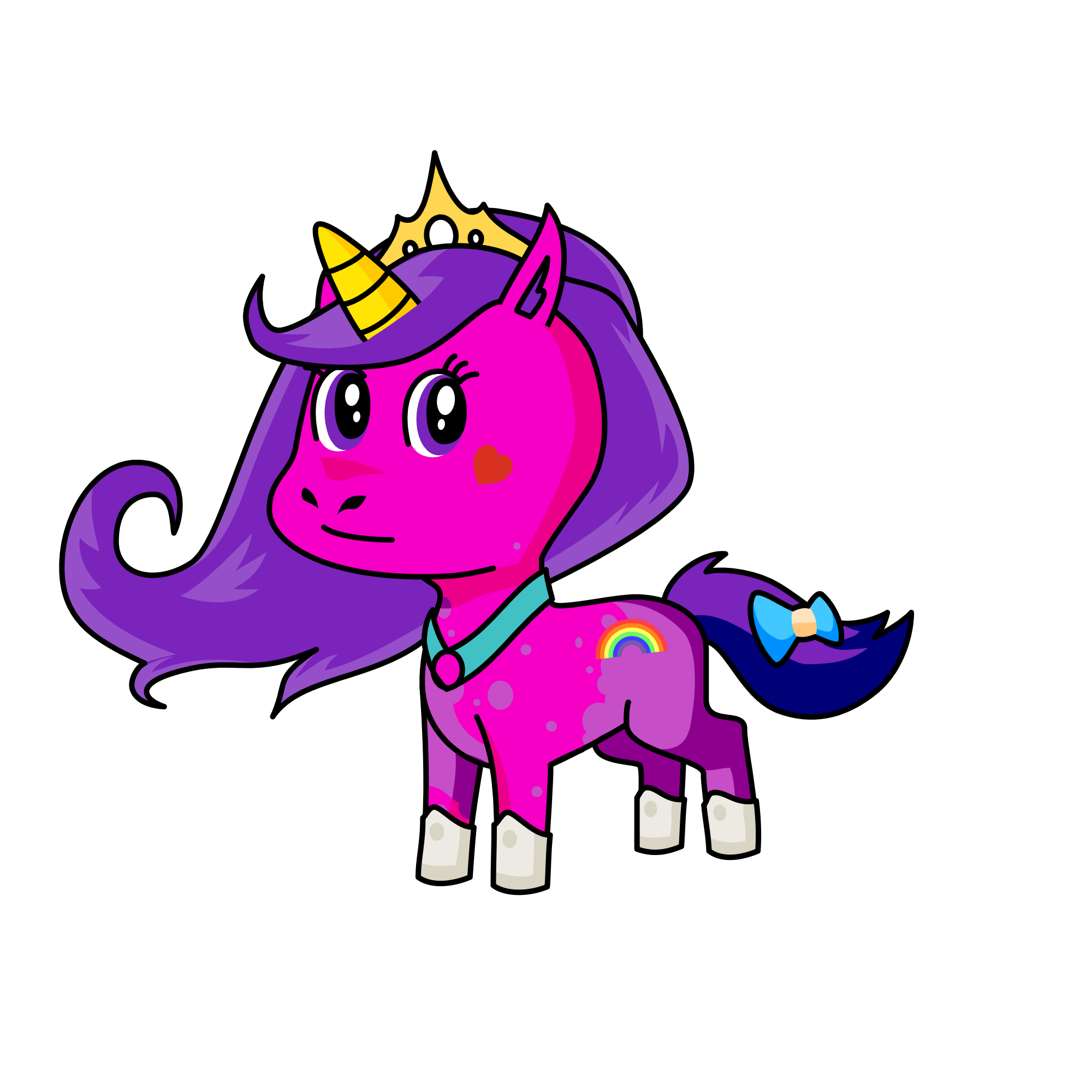 Heart shine, the unicorn