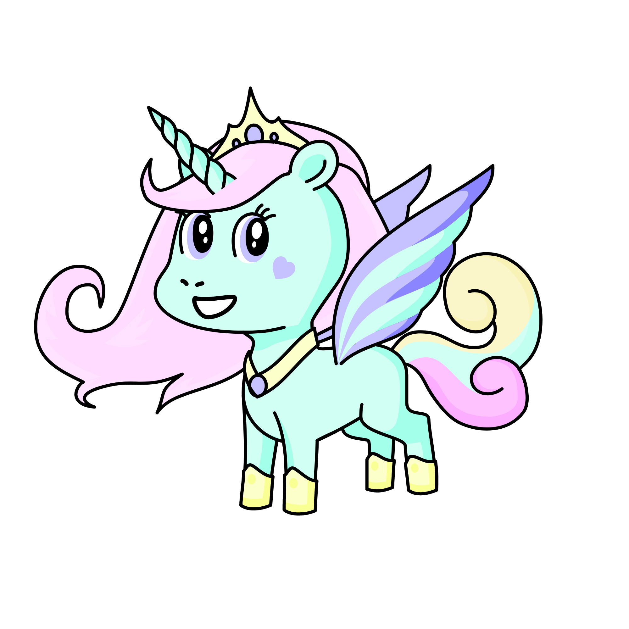 Princess Pastel, the unicorn