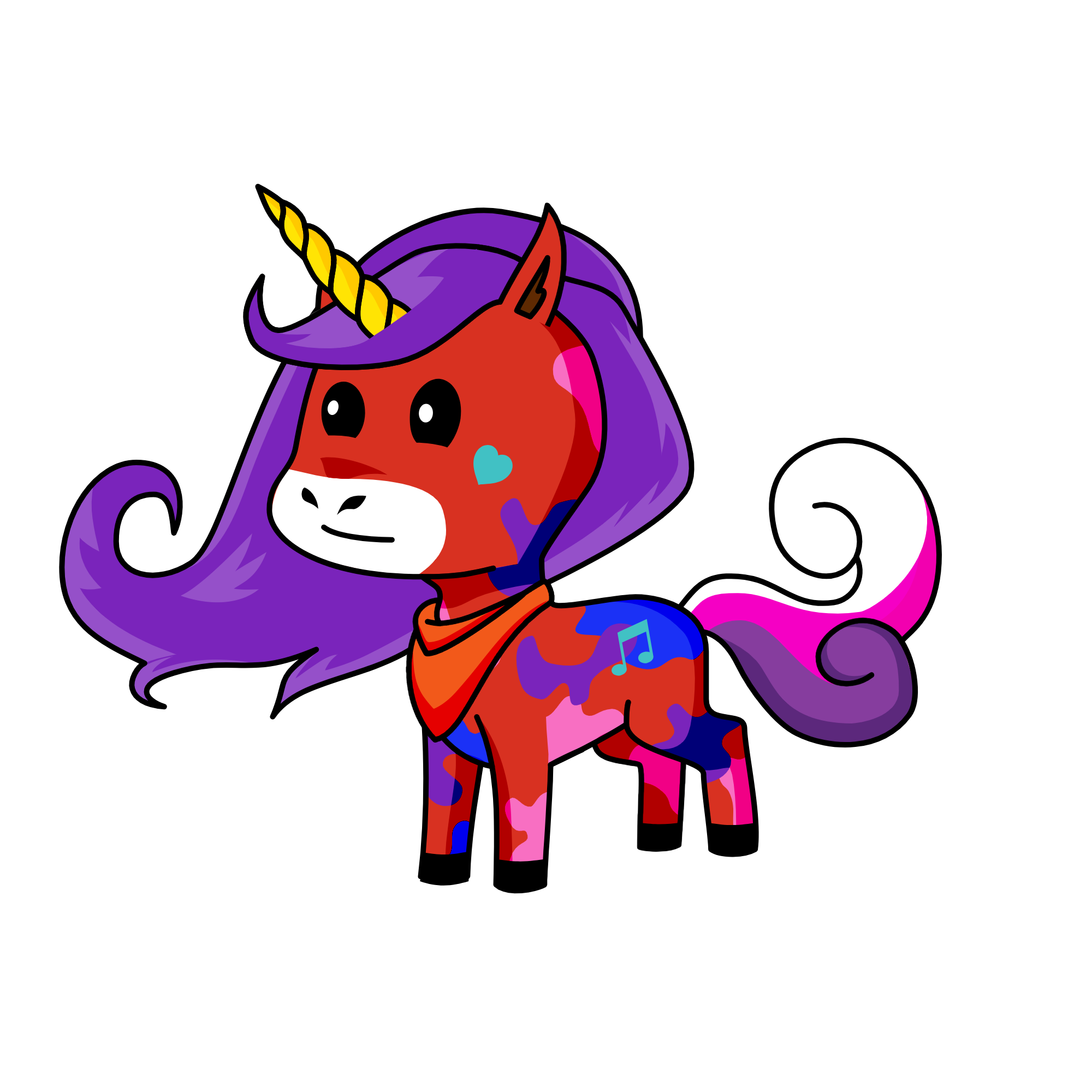 Melody, the unicorn