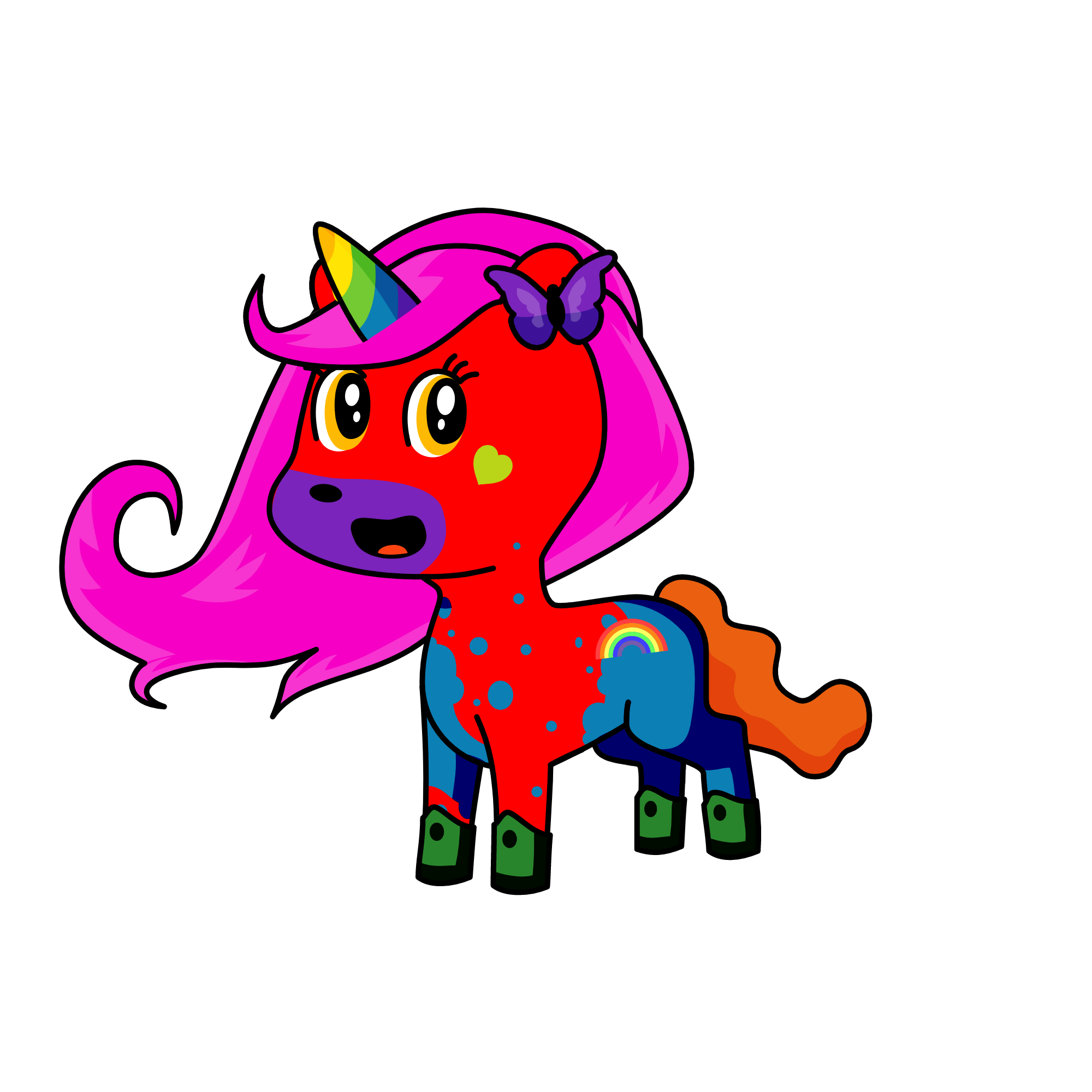 rainbow, the unicorn