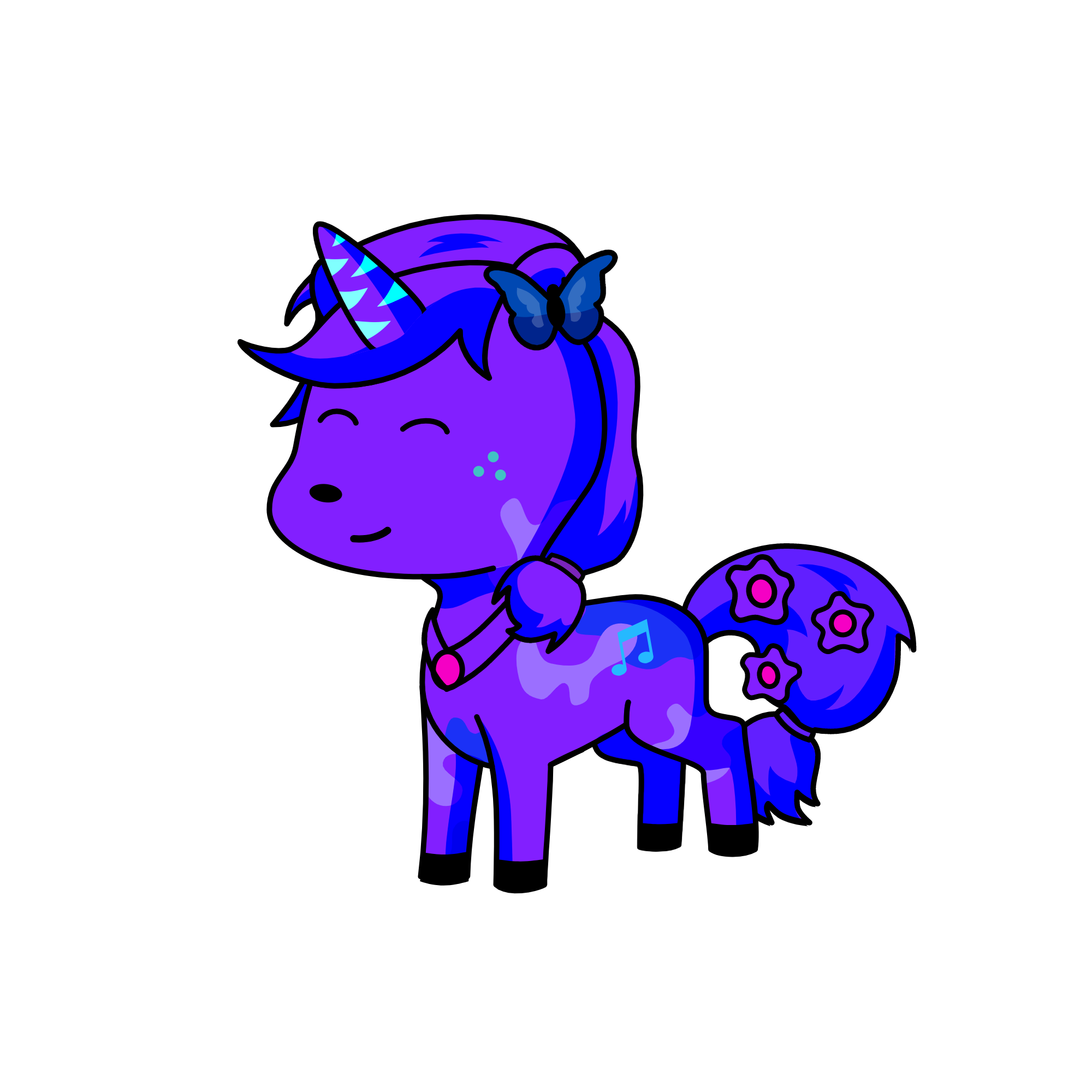 moonlight, the unicorn