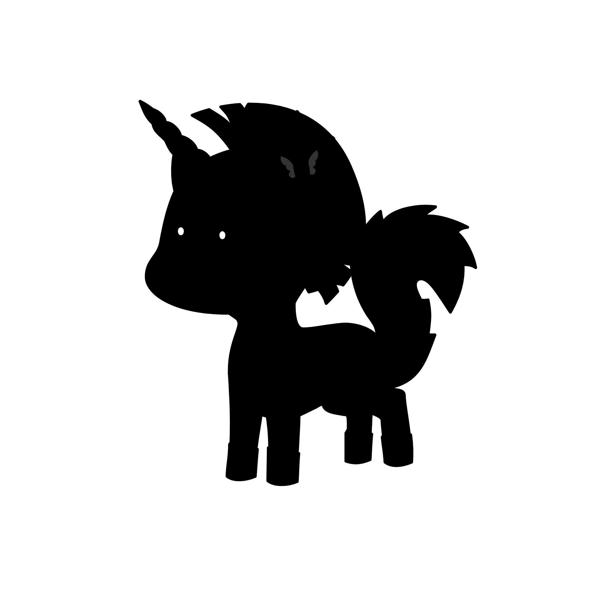 there is a butterfly somewhere in there..., the unicorn