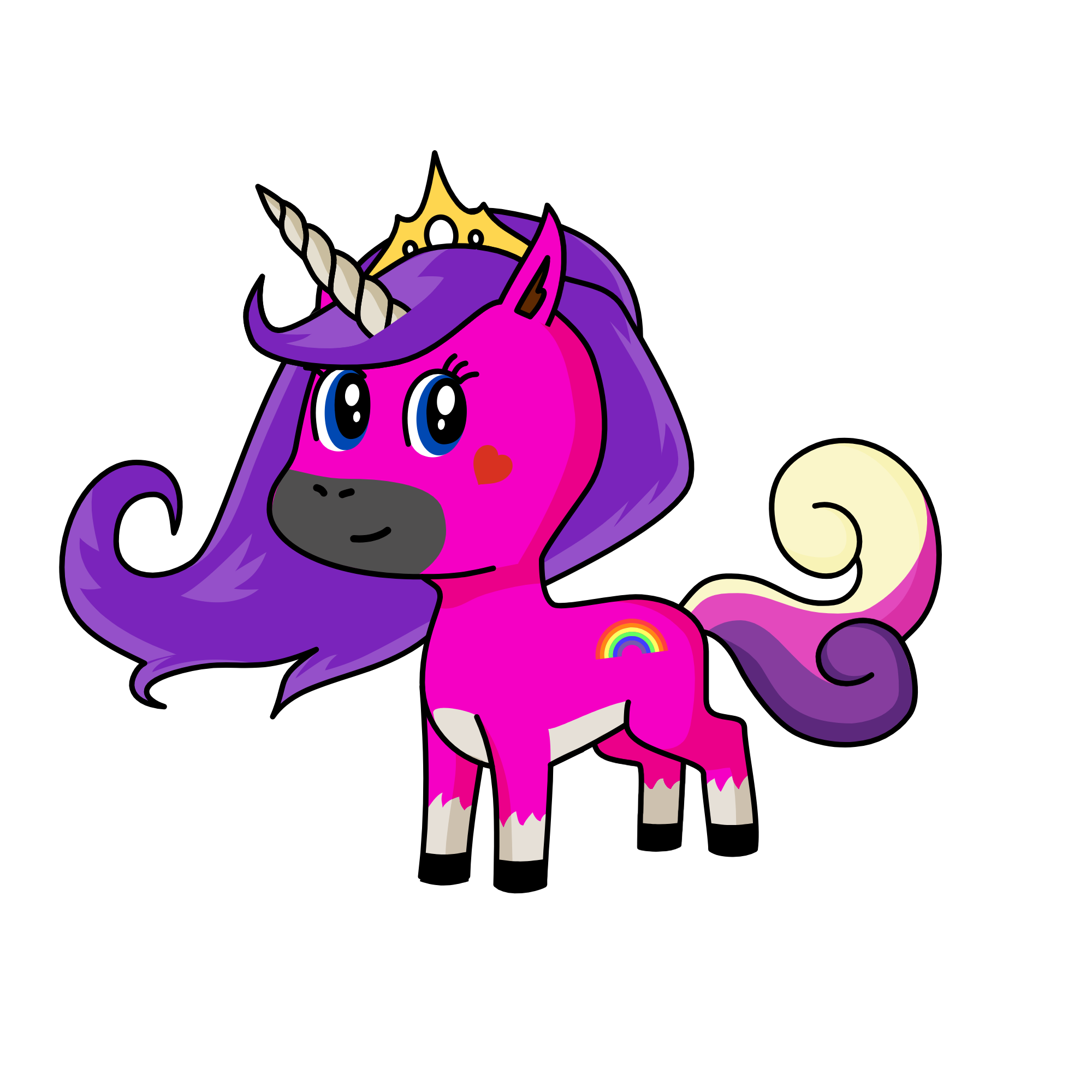 Monika,Alicka,Anička,Terezka, the unicorn