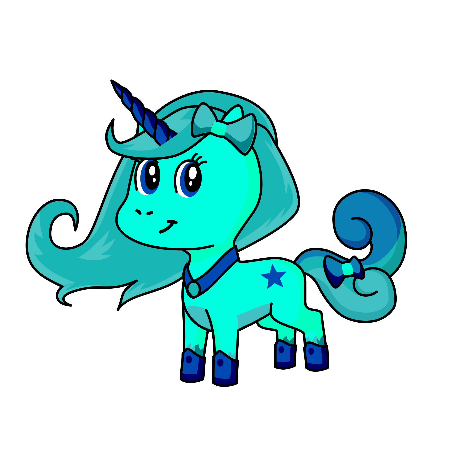 Waterina, the unicorn