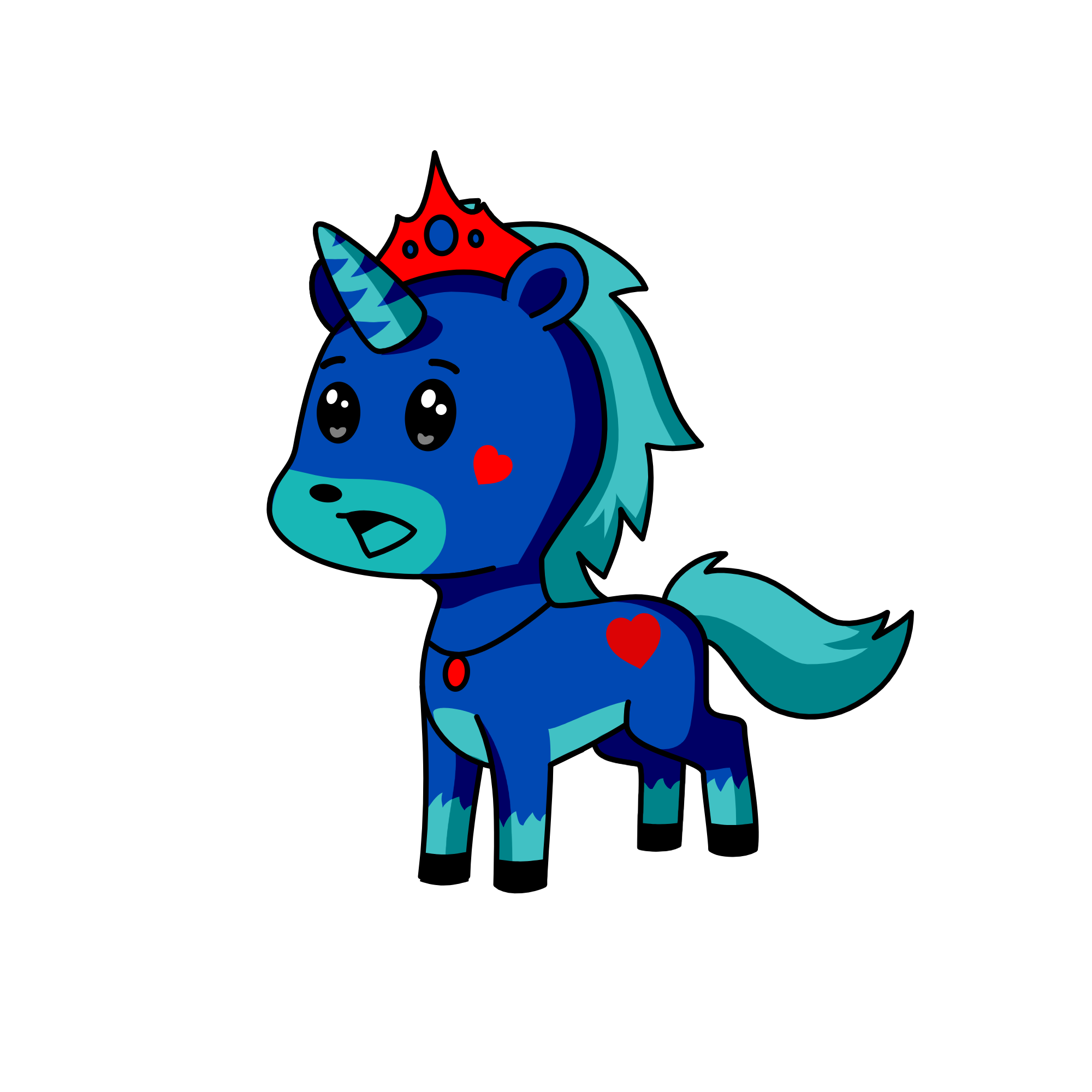 sad, the unicorn