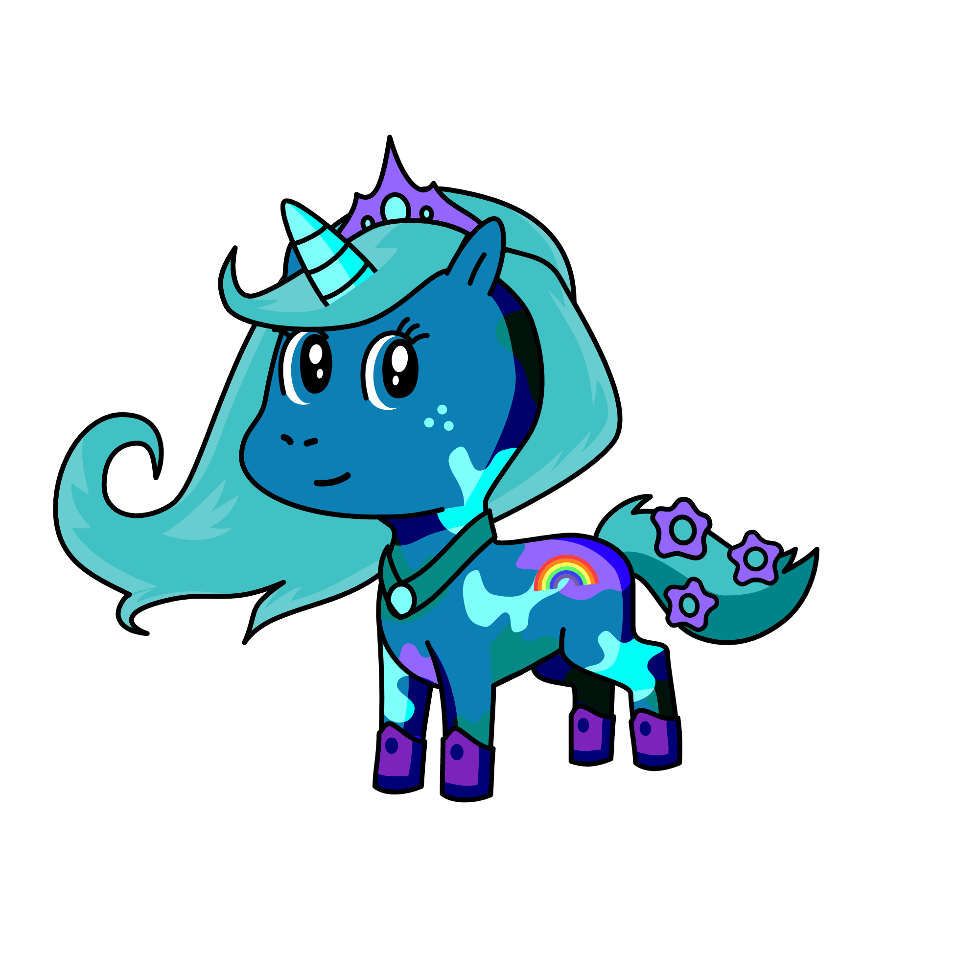 silky, the unicorn