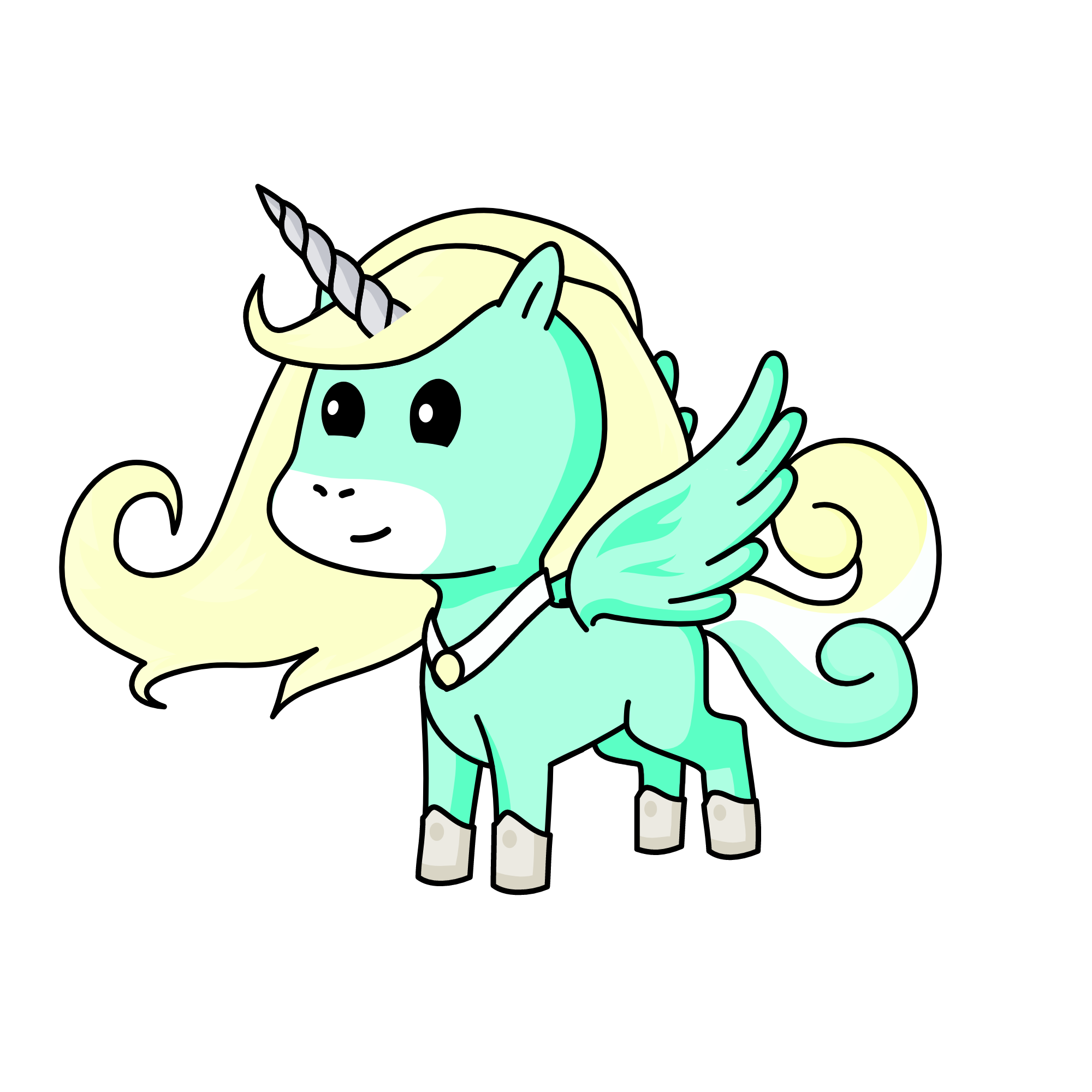 Minty, the unicorn