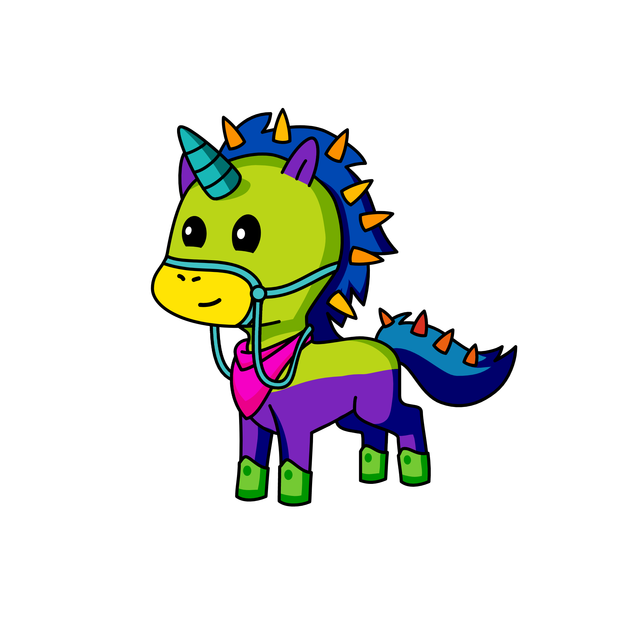 Rainbow Heart, the unicorn