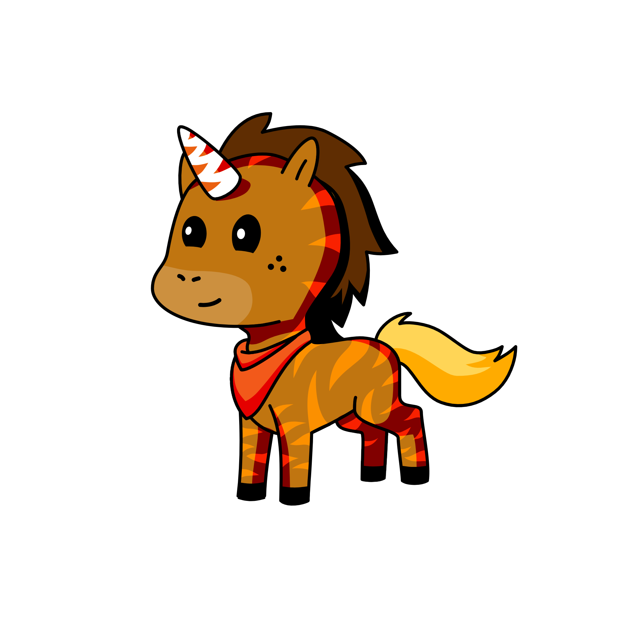 HAPPY, the unicorn