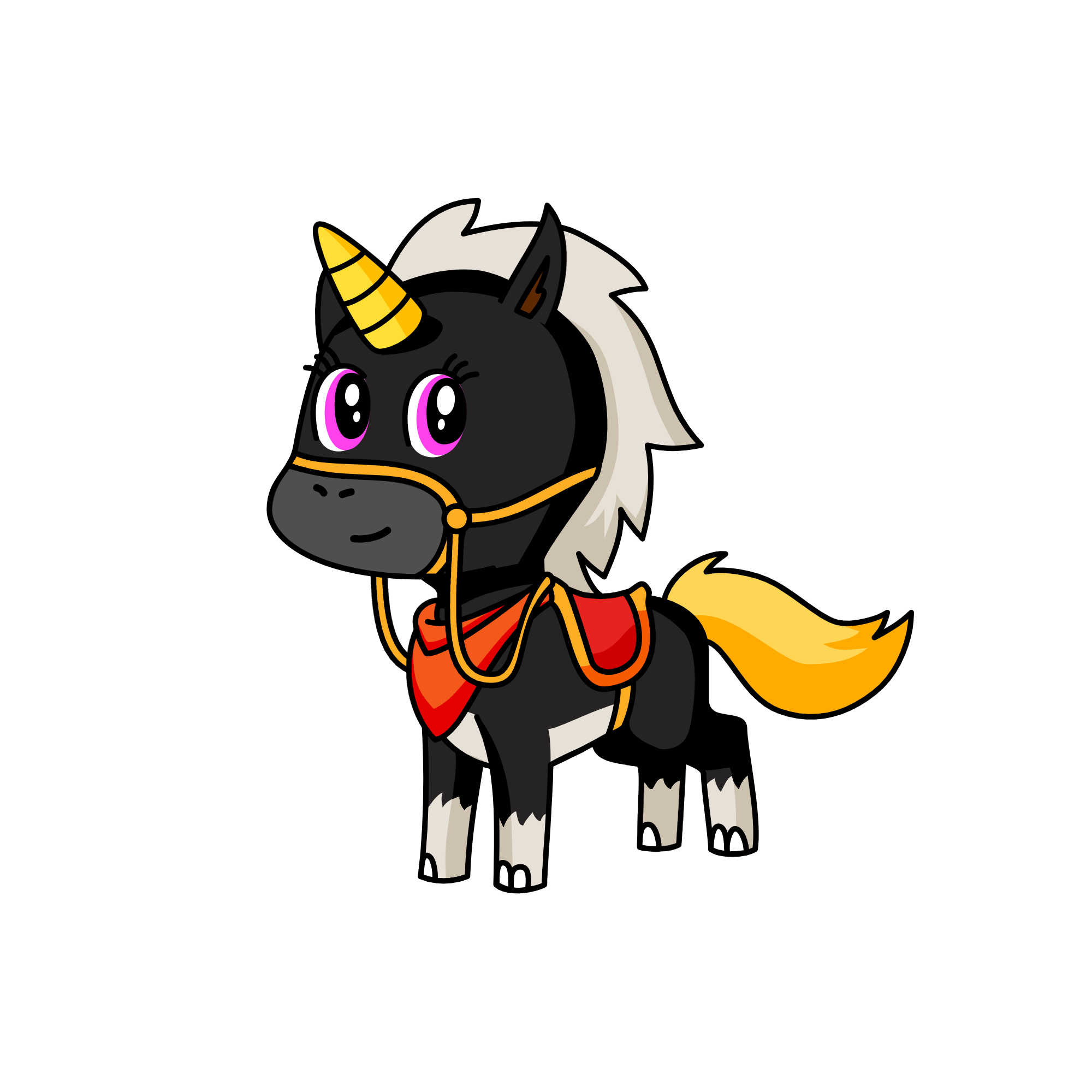 HAPPY, the unicorn
