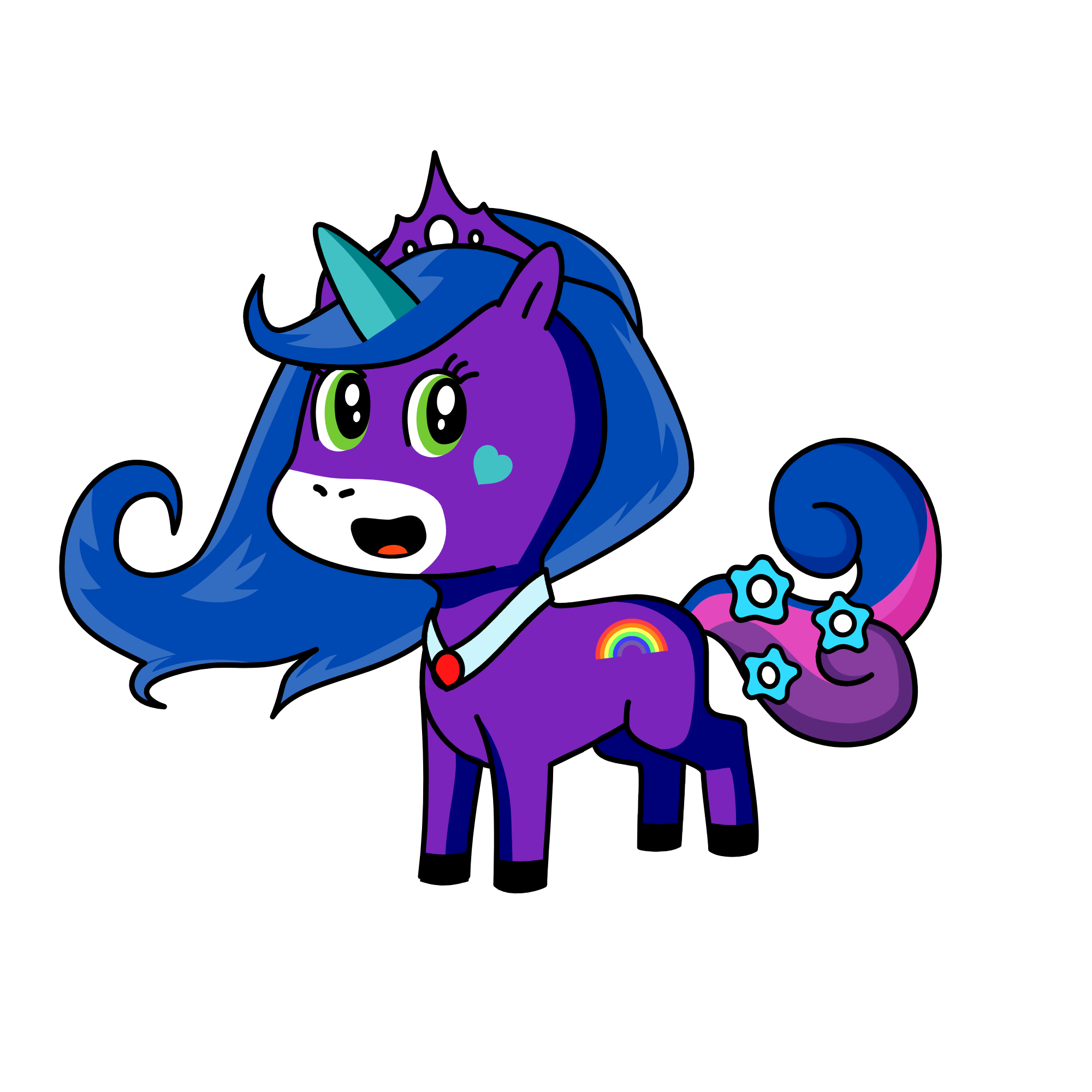 Unicorn princess, the unicorn