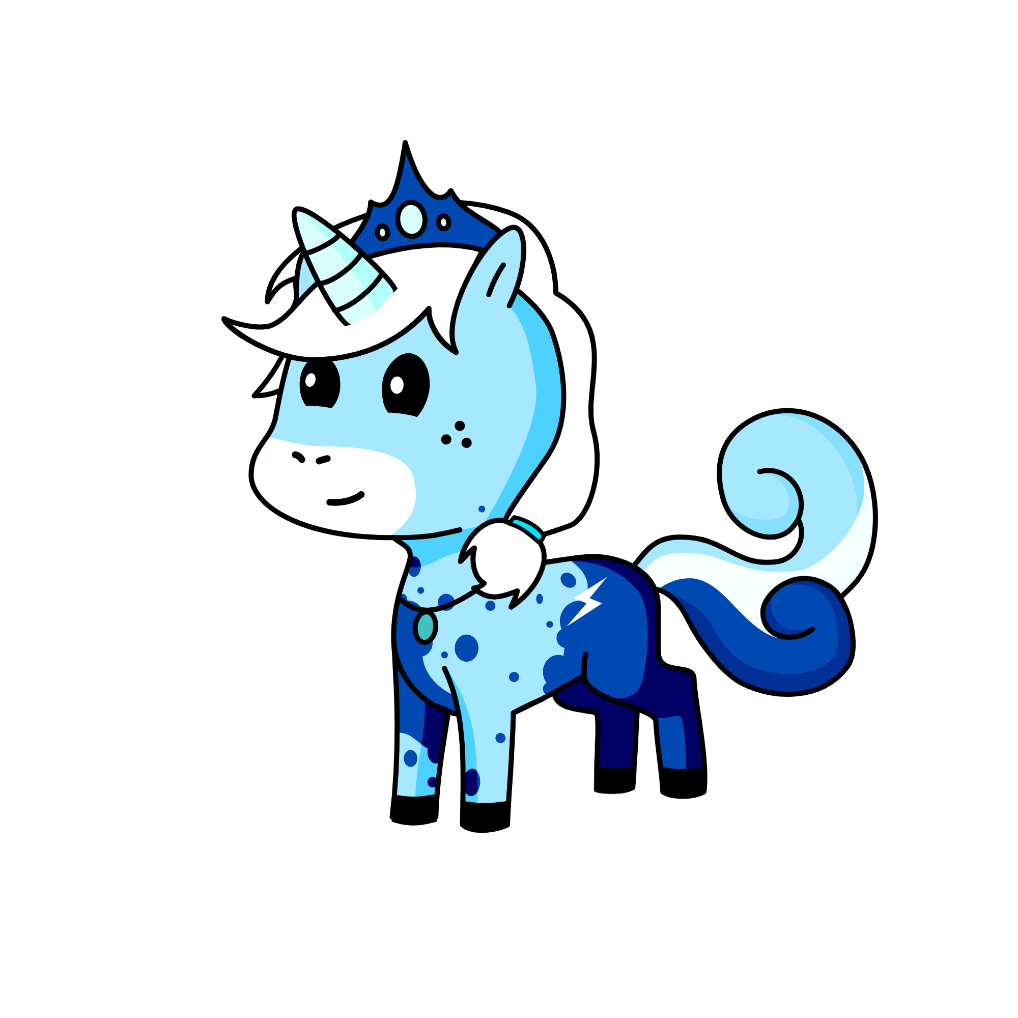 ice queen, the unicorn