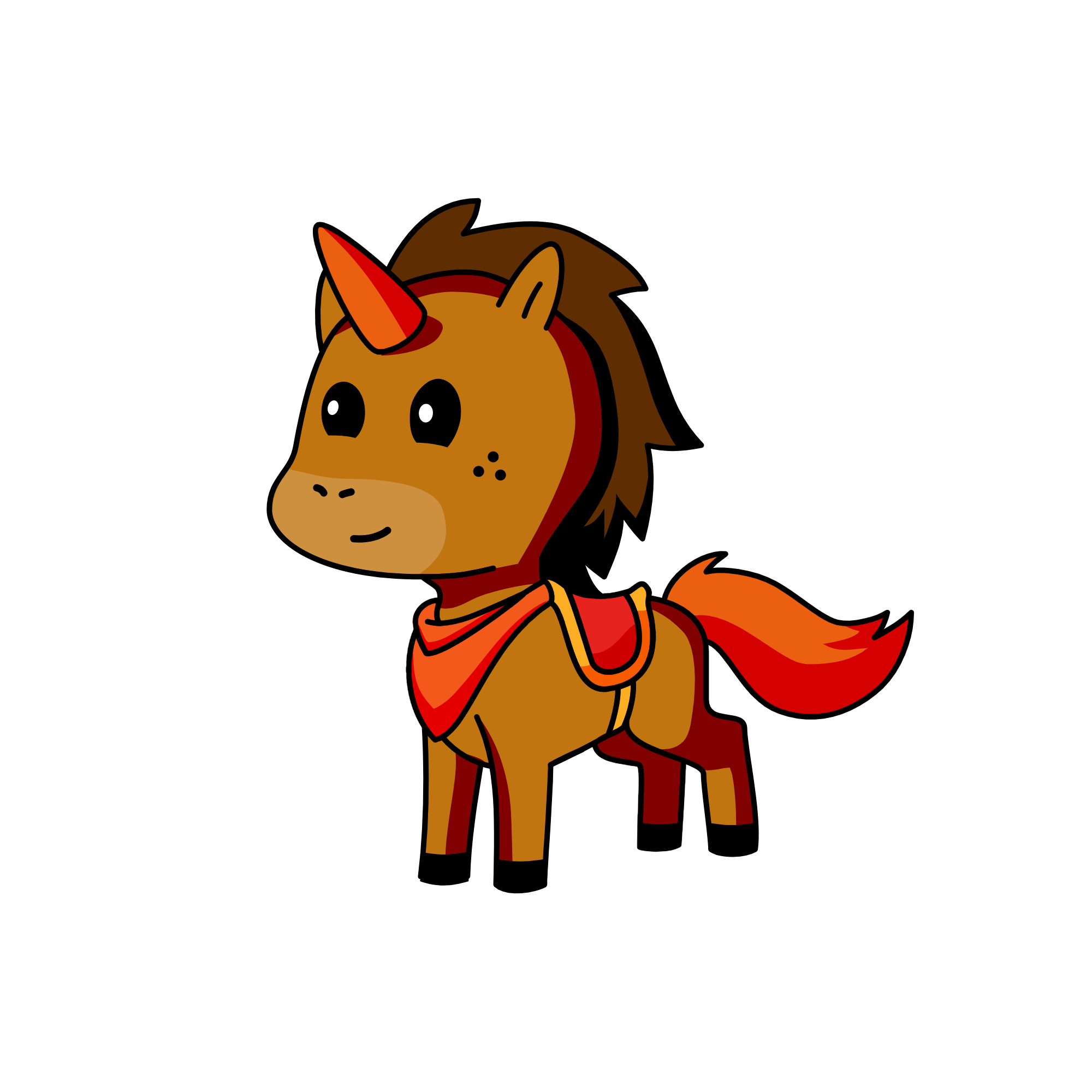 HAPPY, the unicorn