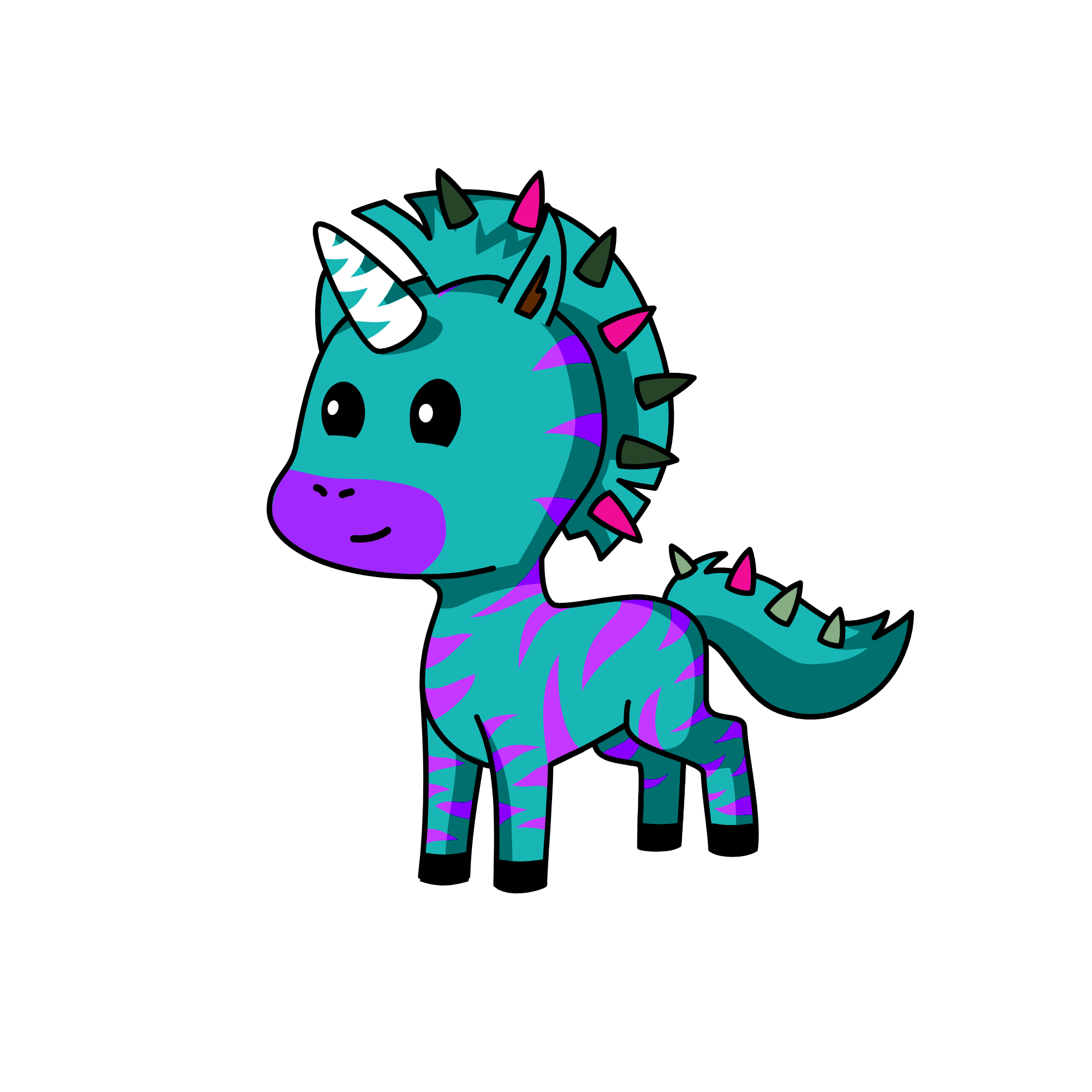 HAPPY, the unicorn