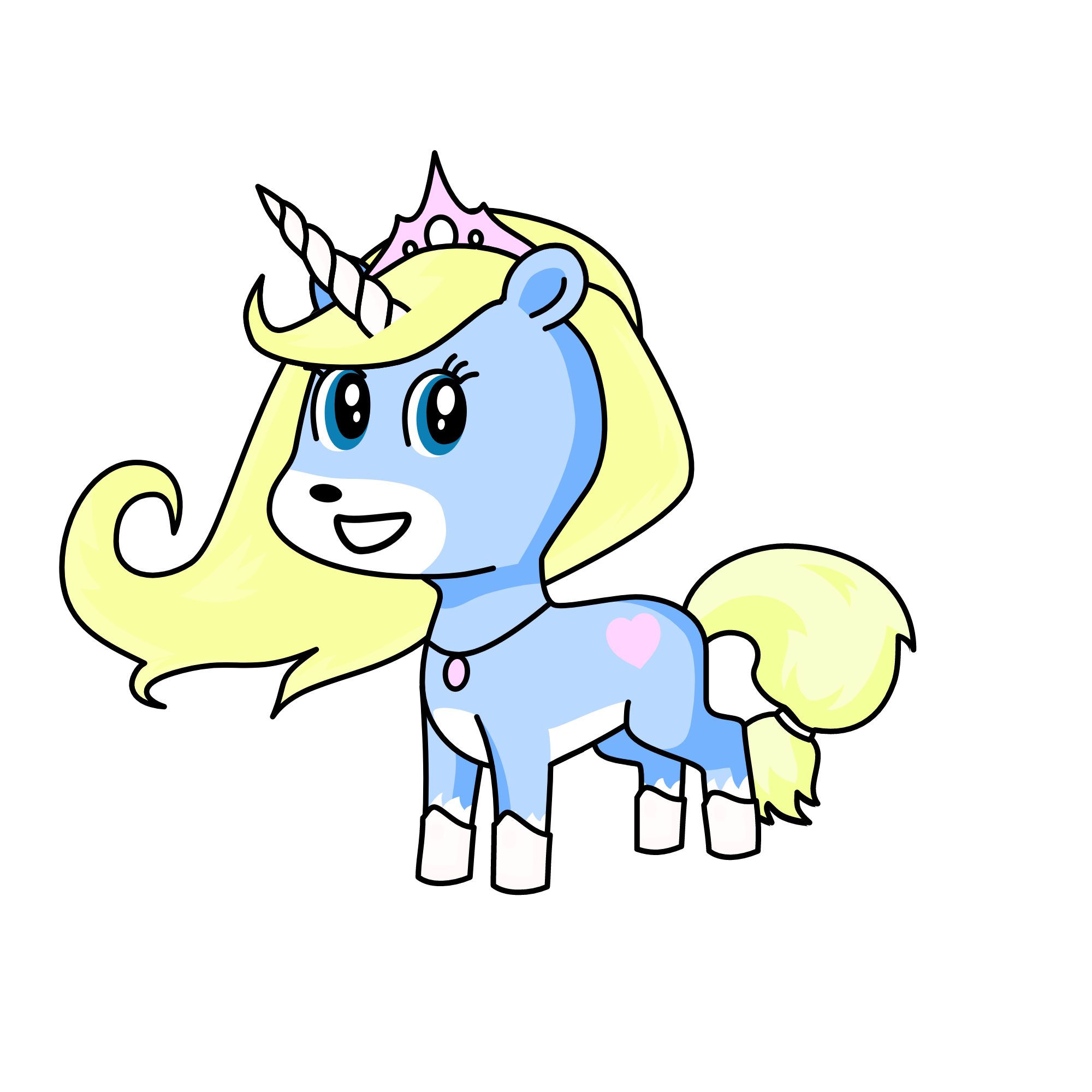 Cinderella, the unicorn