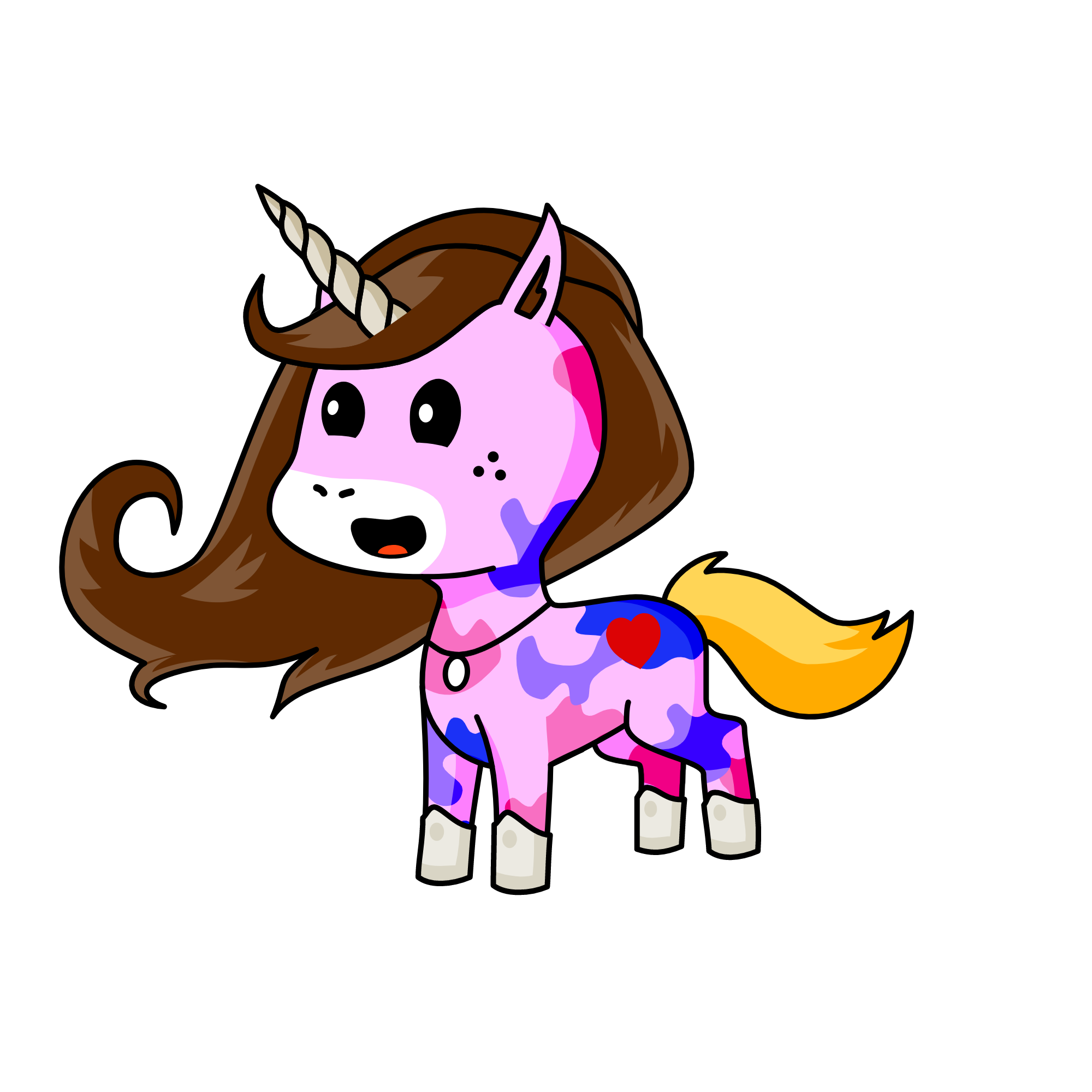 moonlight, the unicorn