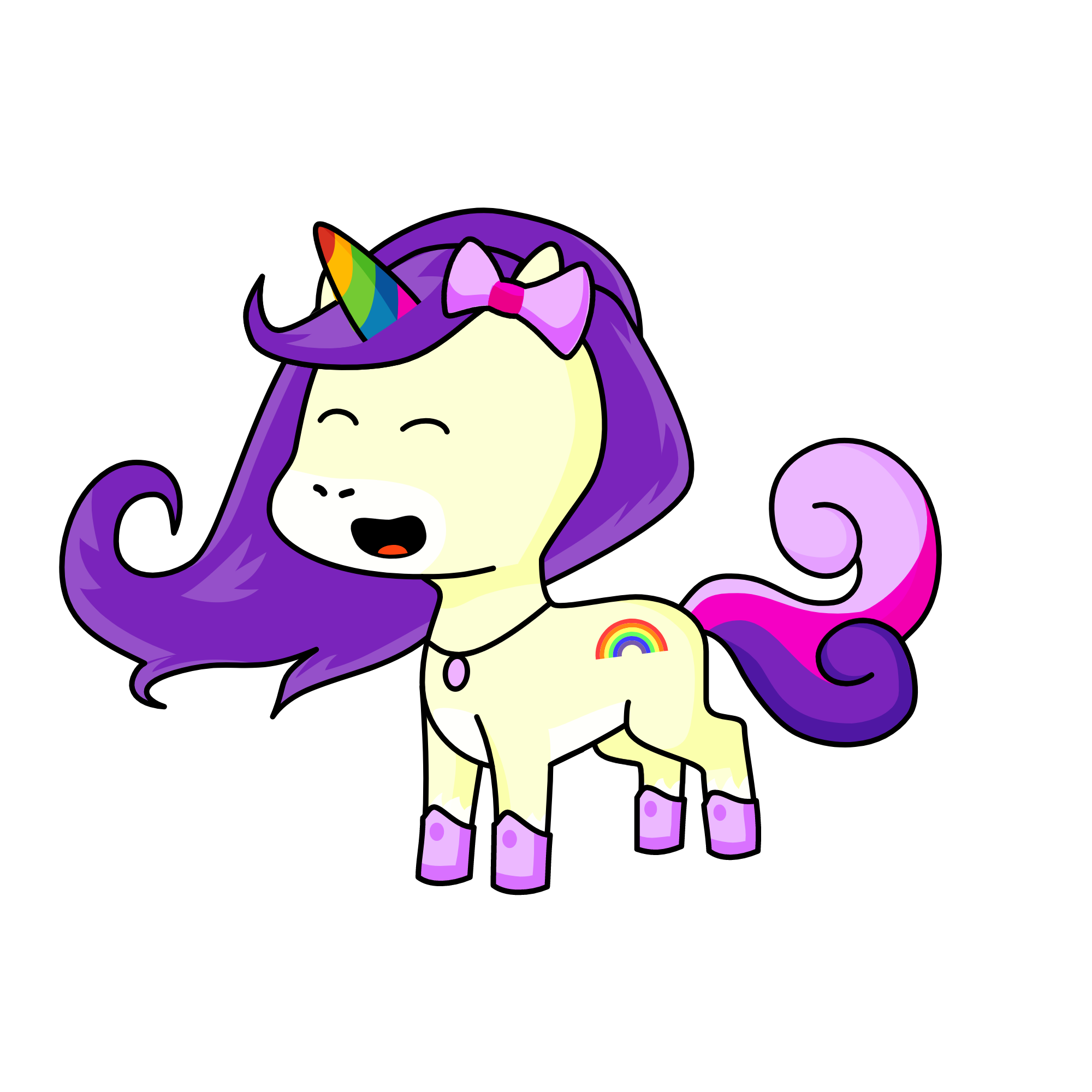 Lavender, the unicorn