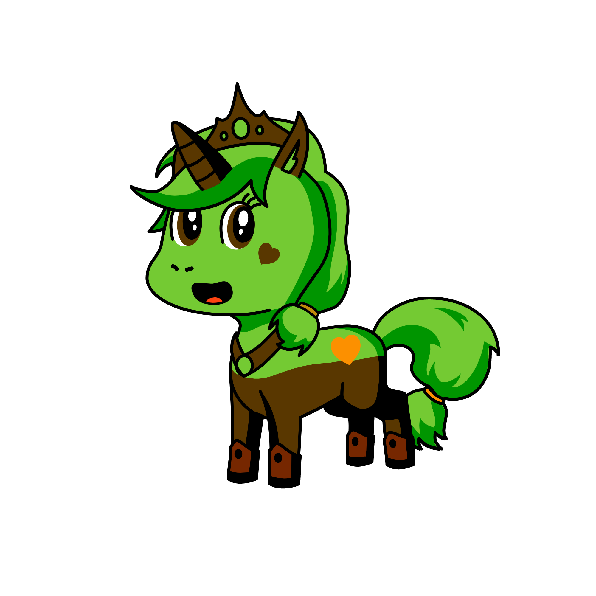 Pretss foris, the unicorn