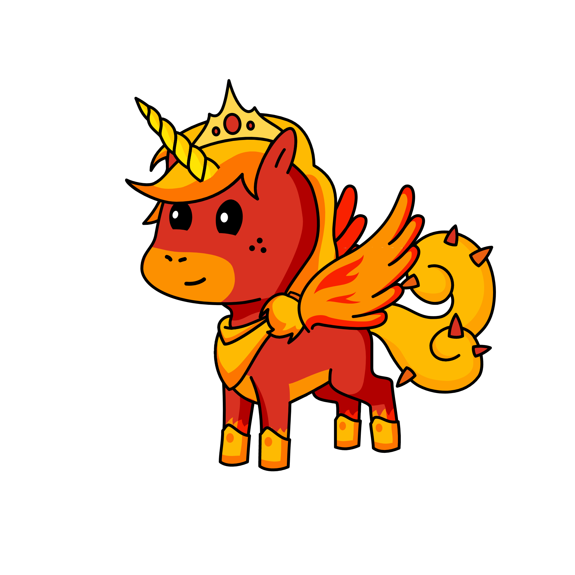 Princess Flame, the unicorn