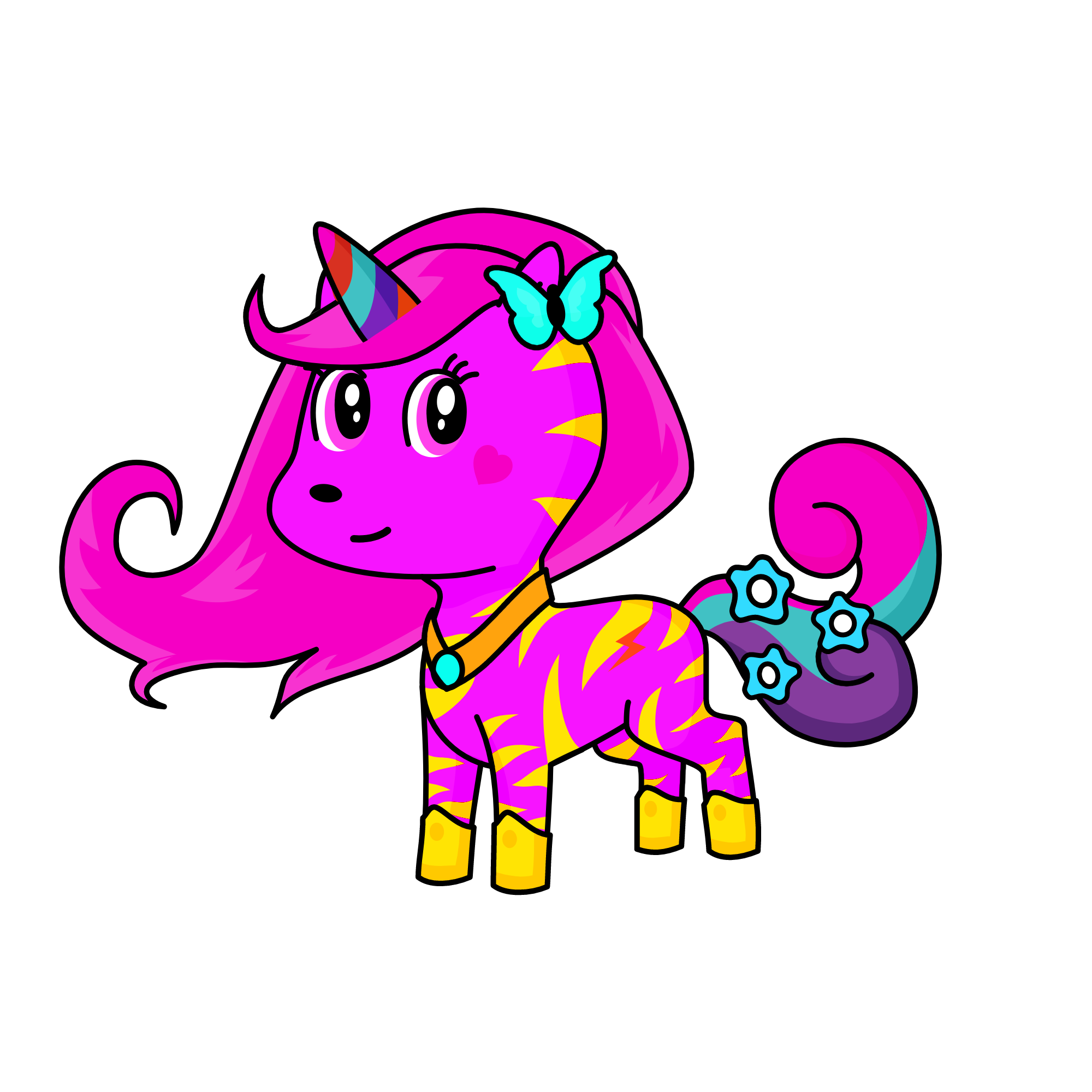 😇, the unicorn