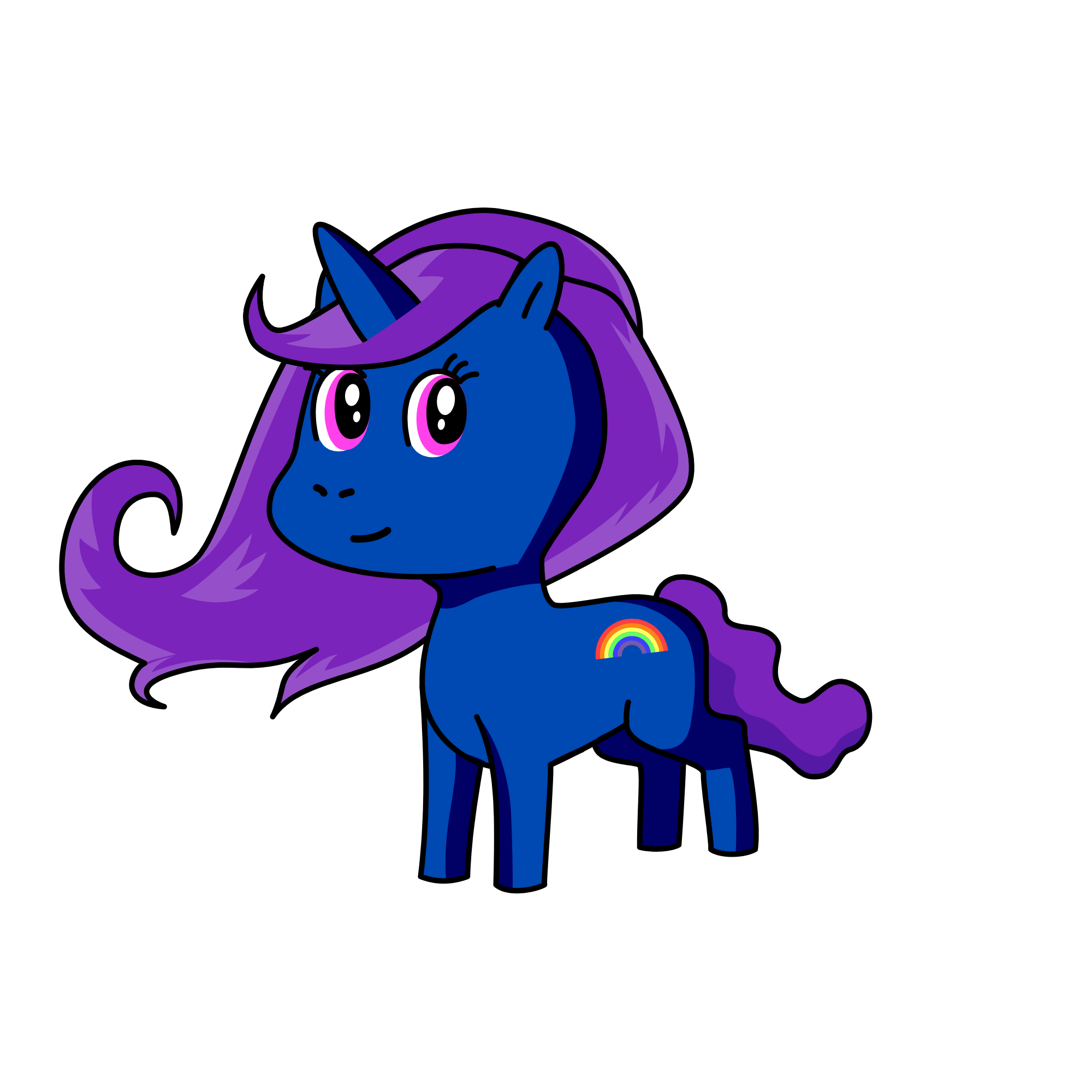 Princess luna, the unicorn
