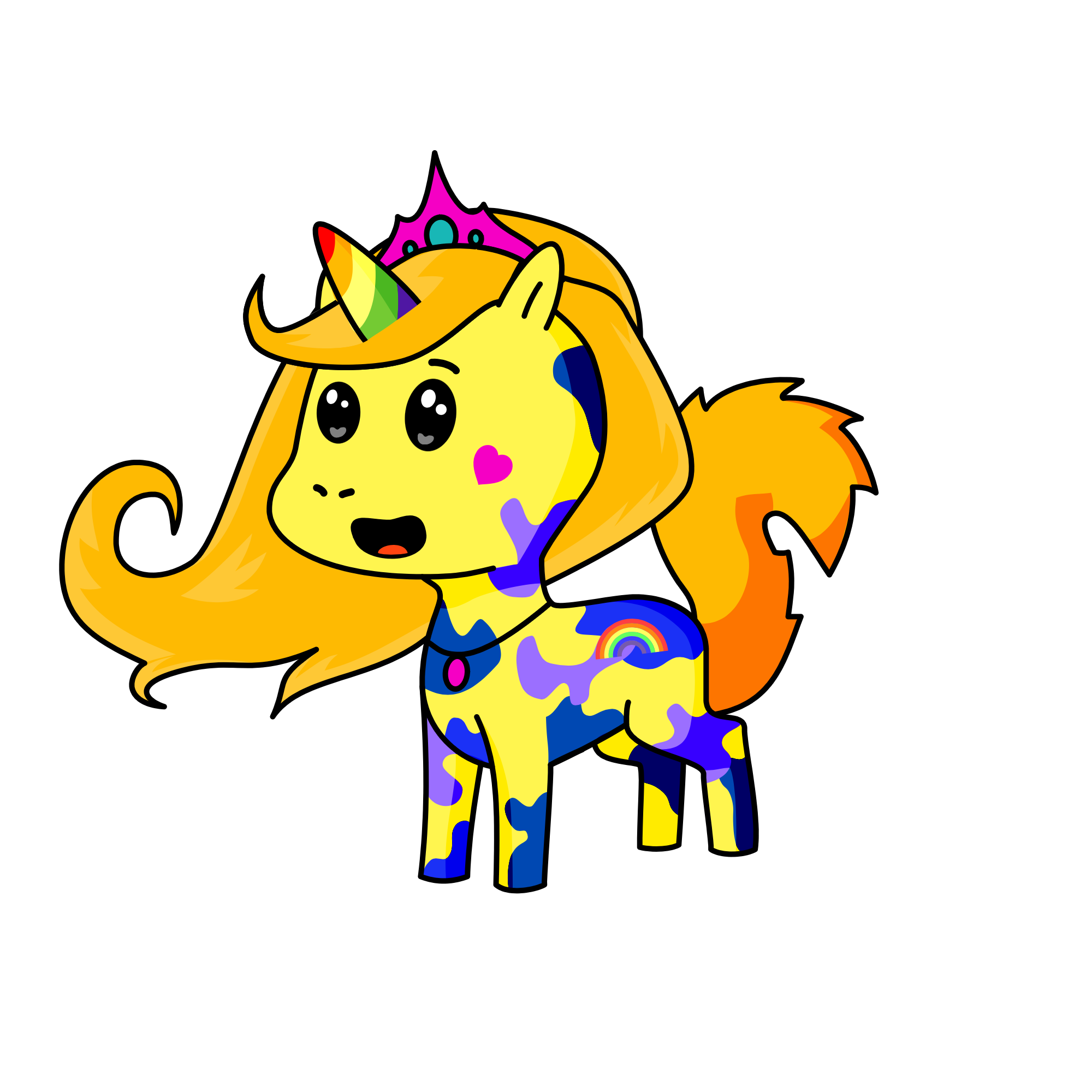 Miss Alibrght, the unicorn