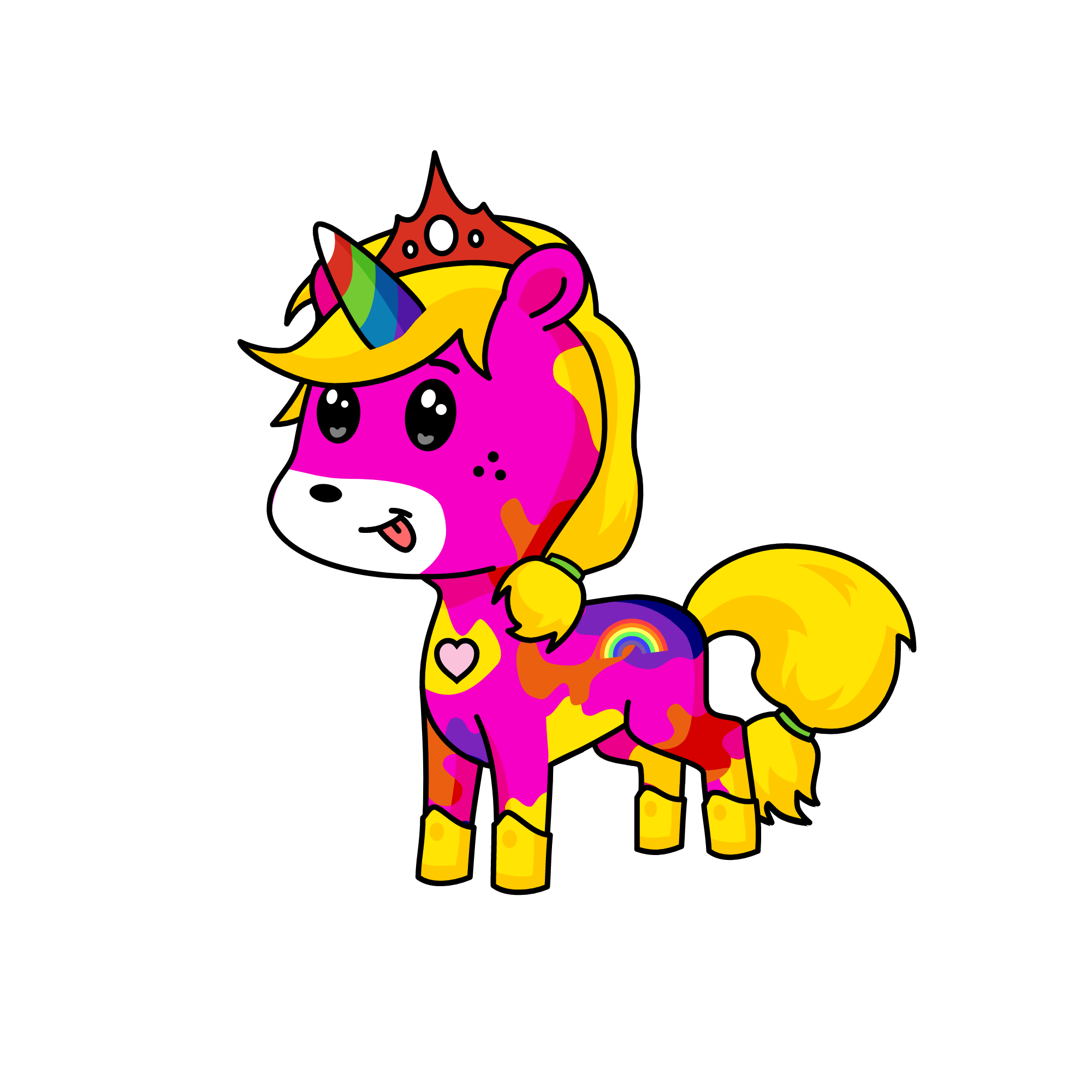 sunny rainbow, the unicorn