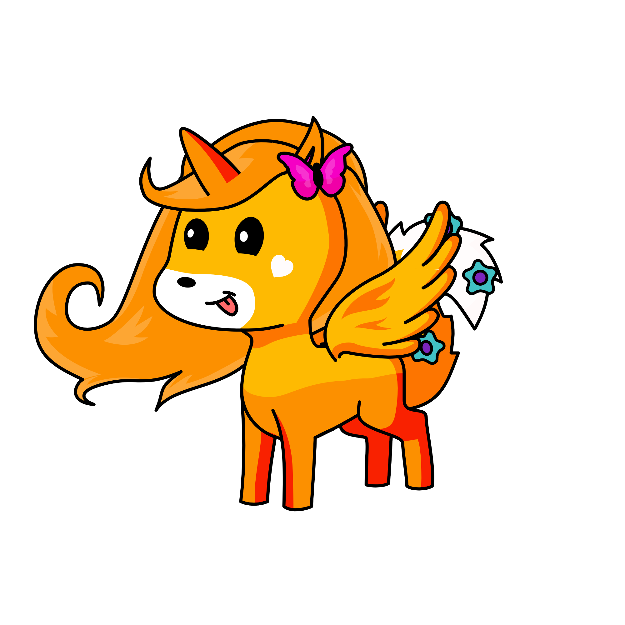 Foxerina, the unicorn