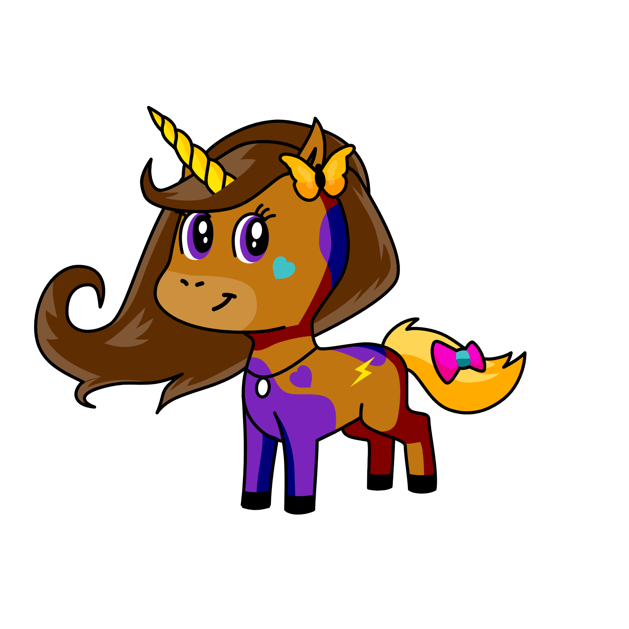 Brownie, the unicorn