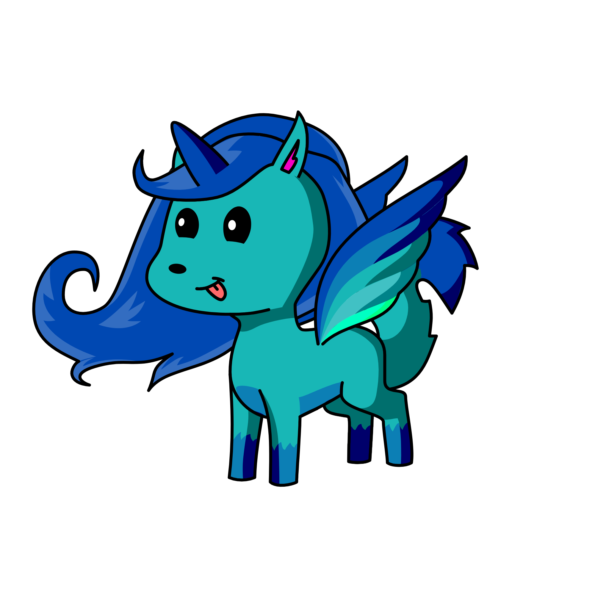 Princess Icea Wolf, the unicorn