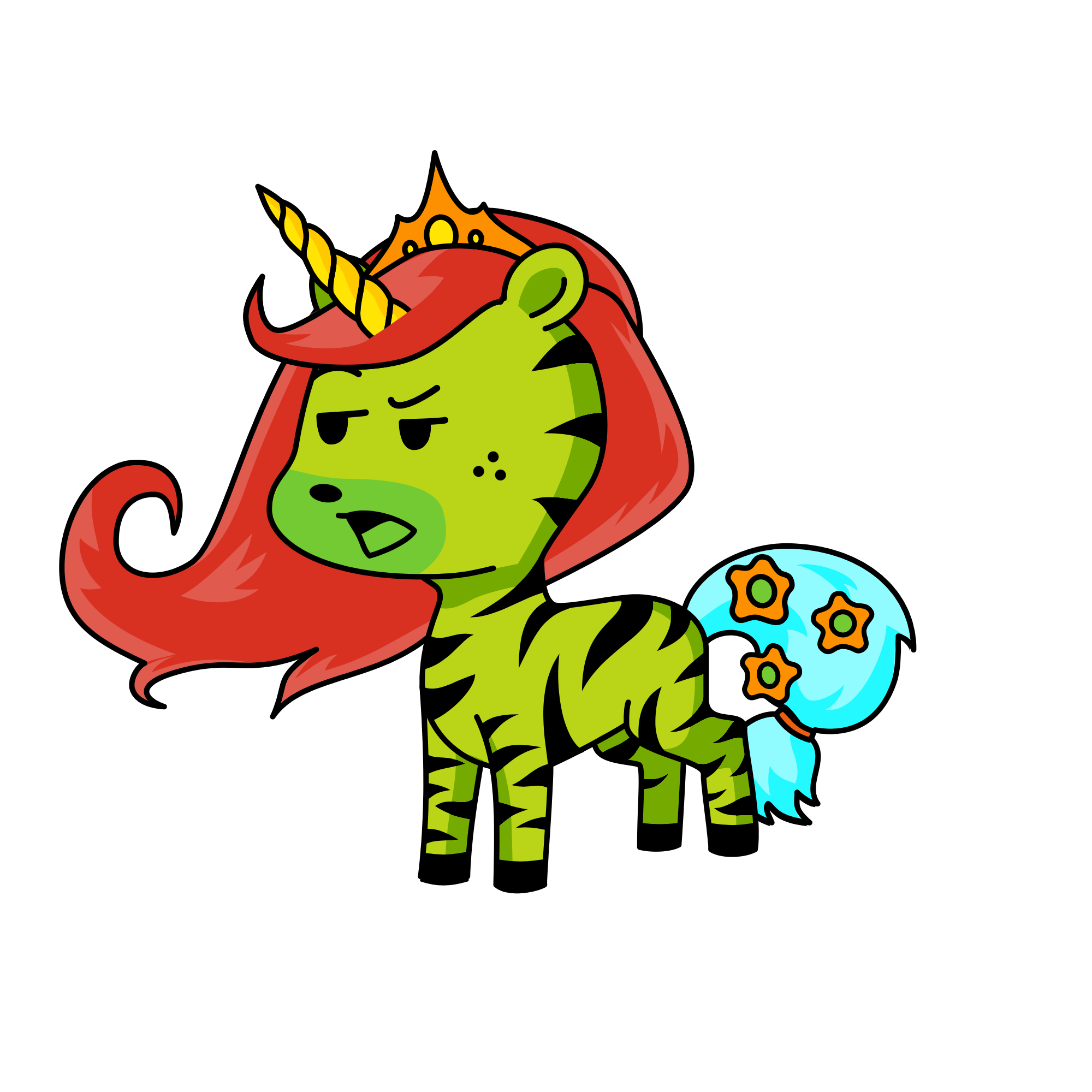 Skittles, the unicorn