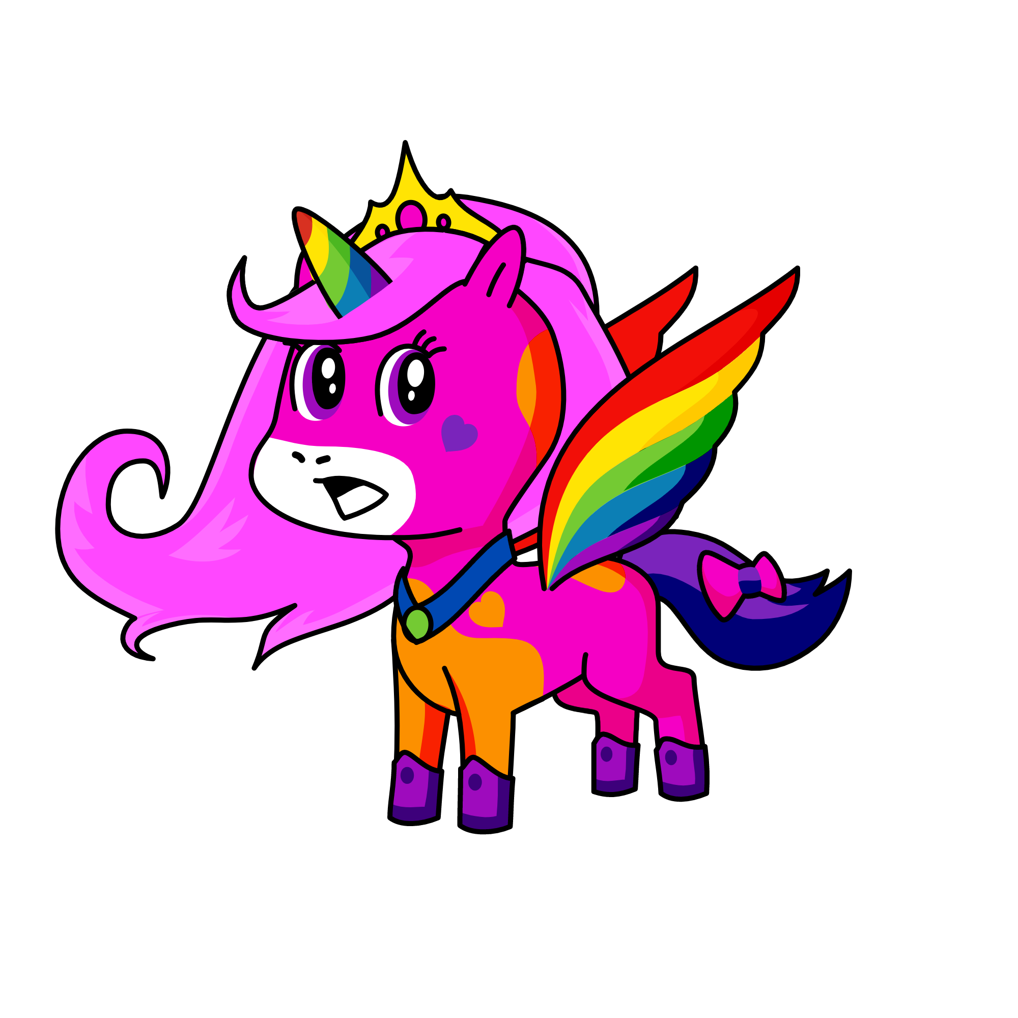 Lucky Rainbow, the unicorn