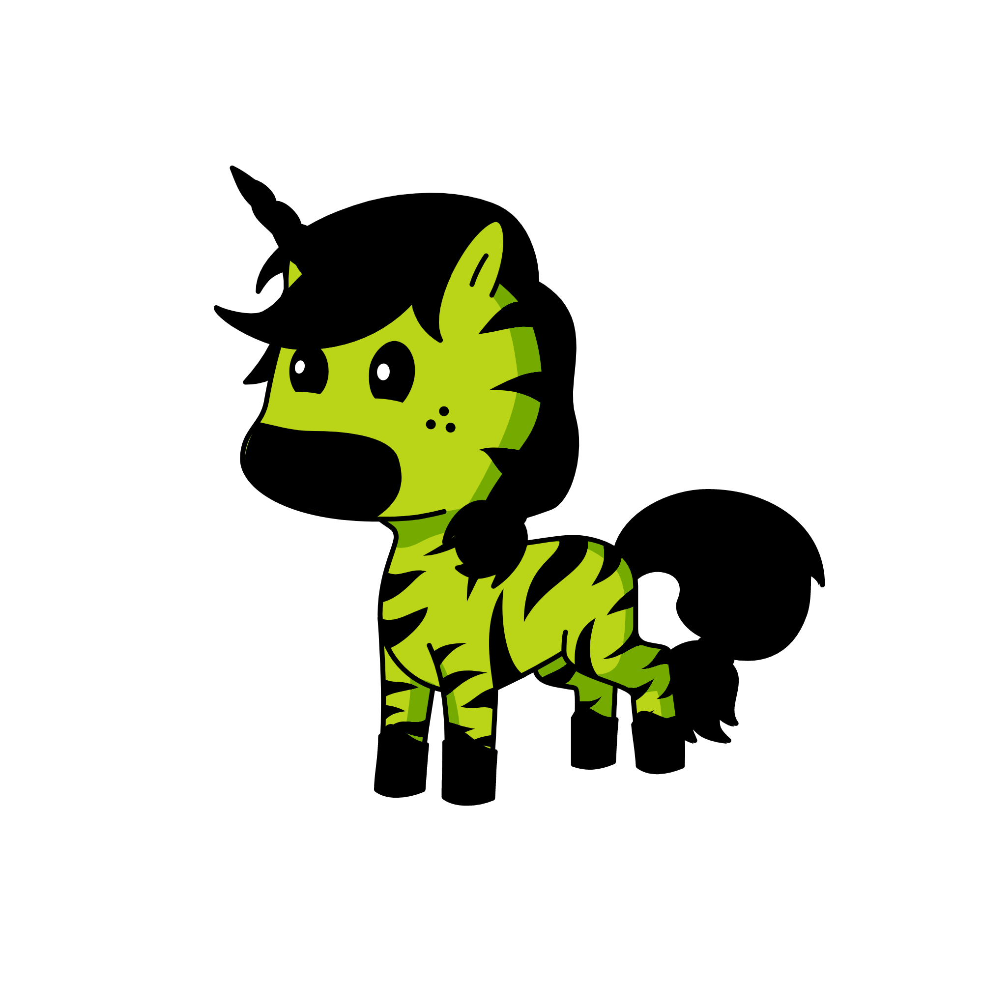 B, the unicorn