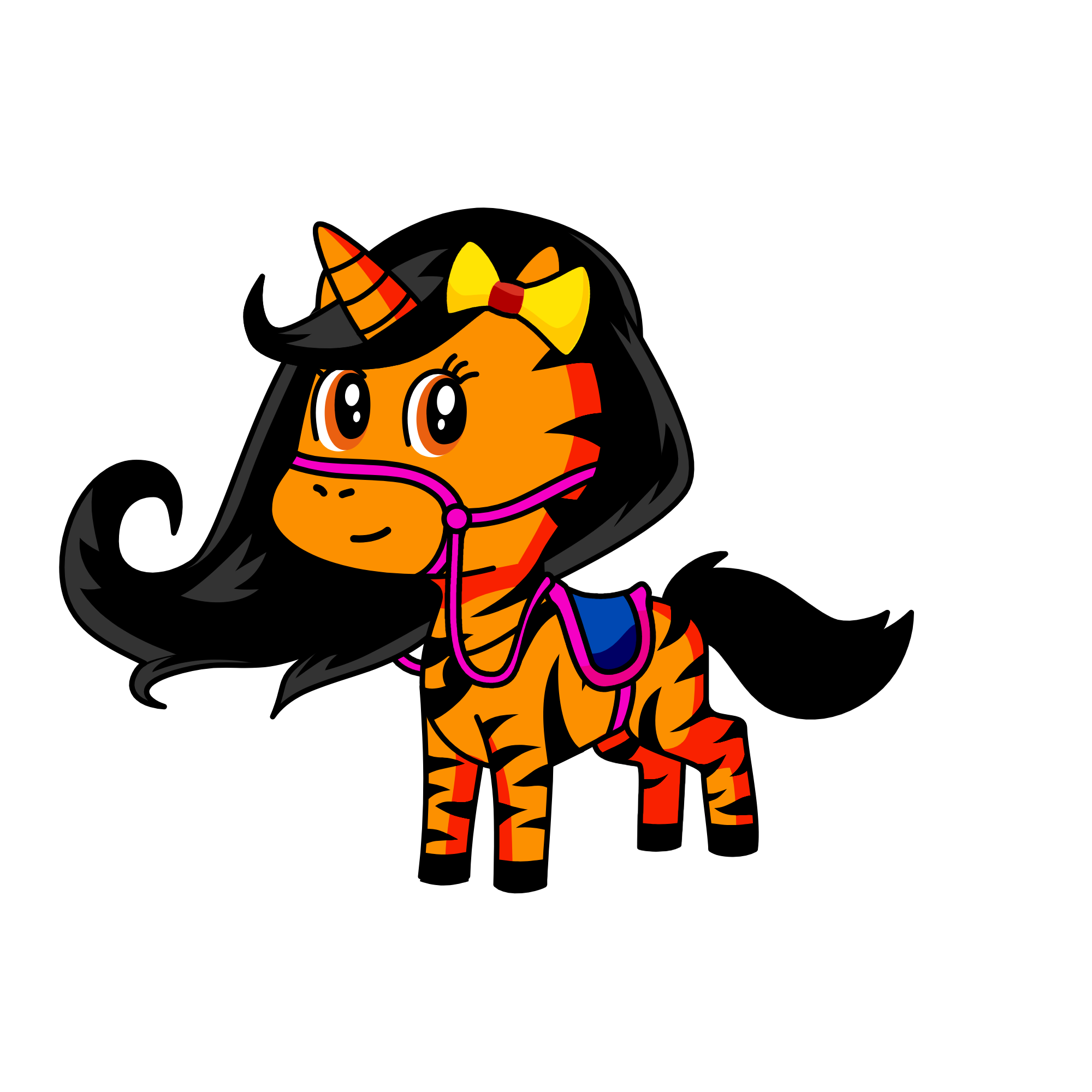 tiger, the unicorn