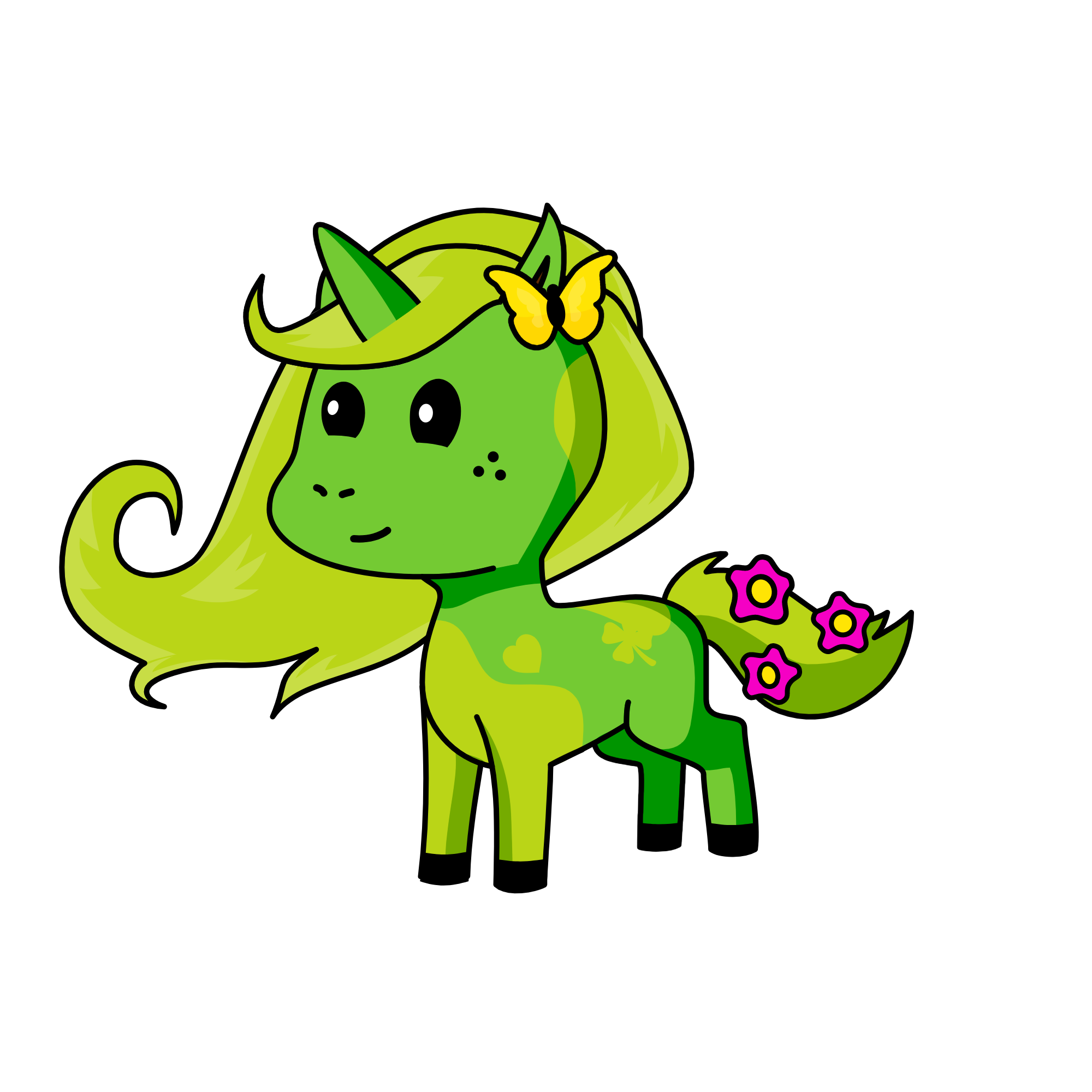 cute, the unicorn
