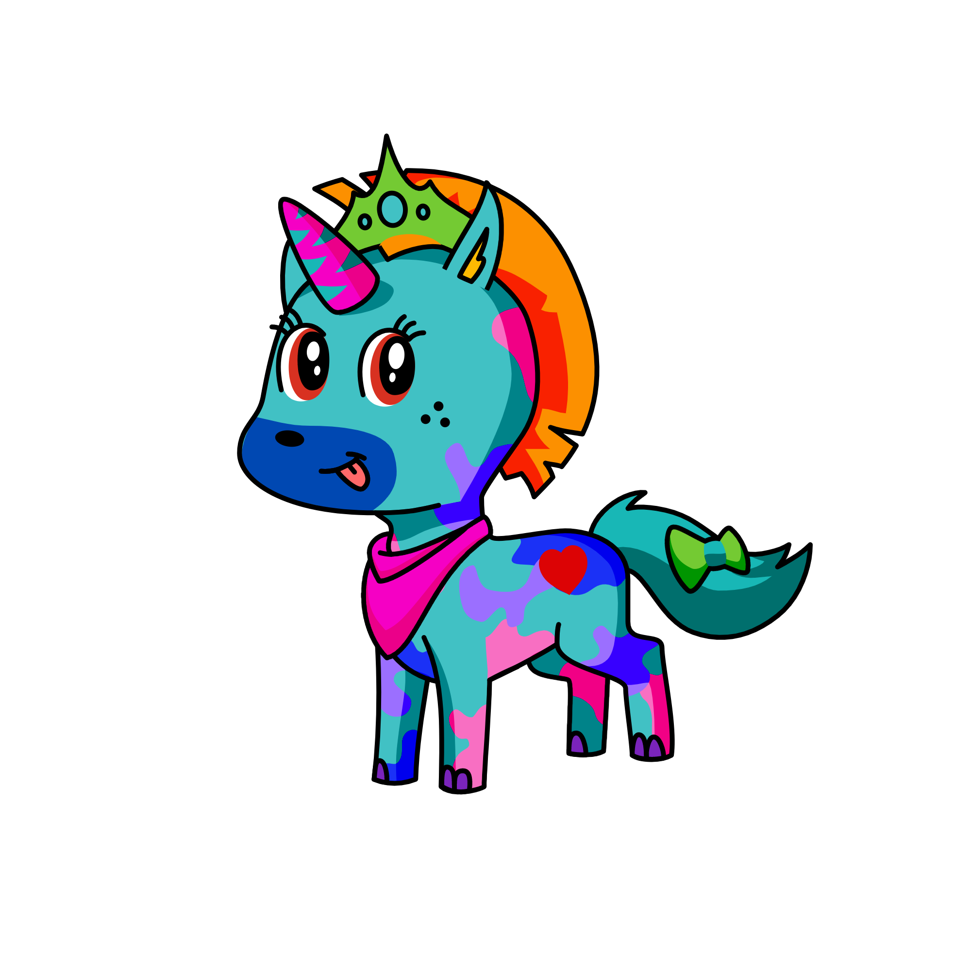 Coral, the unicorn