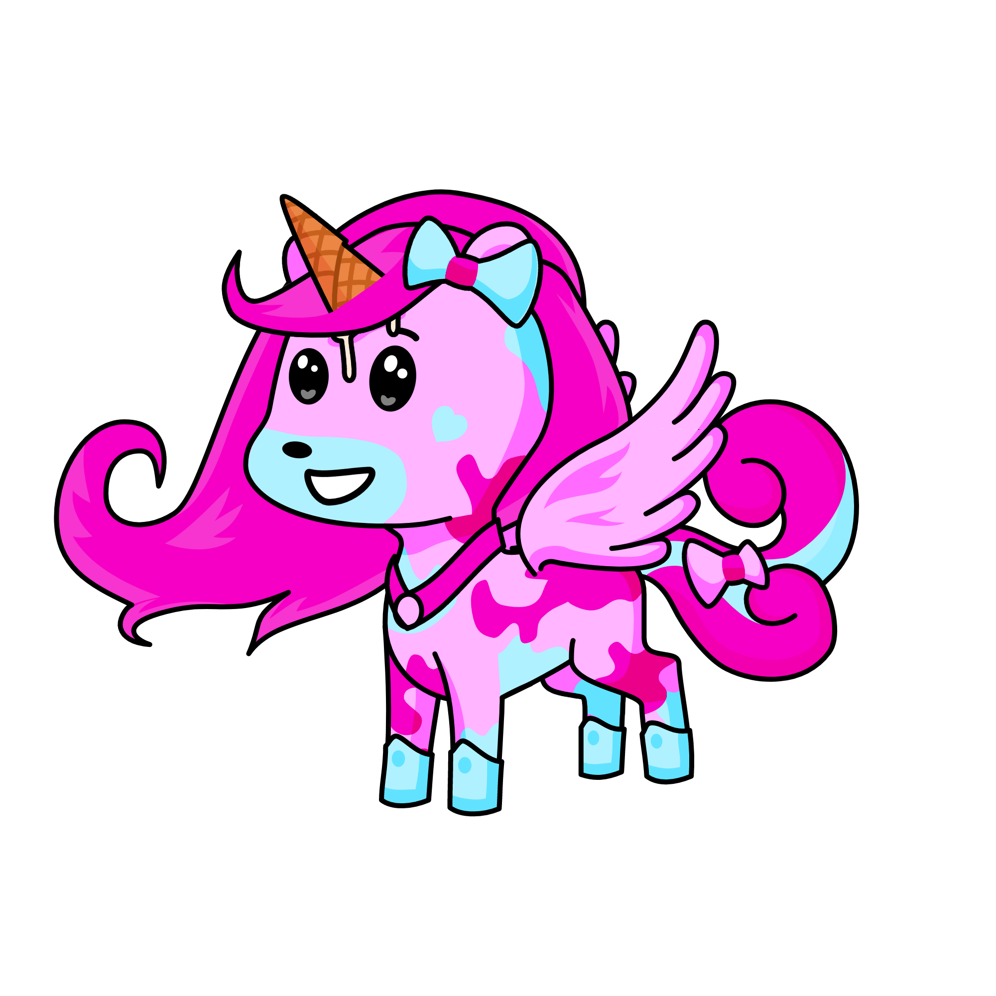 Strawberry my birthday unicorn, the unicorn