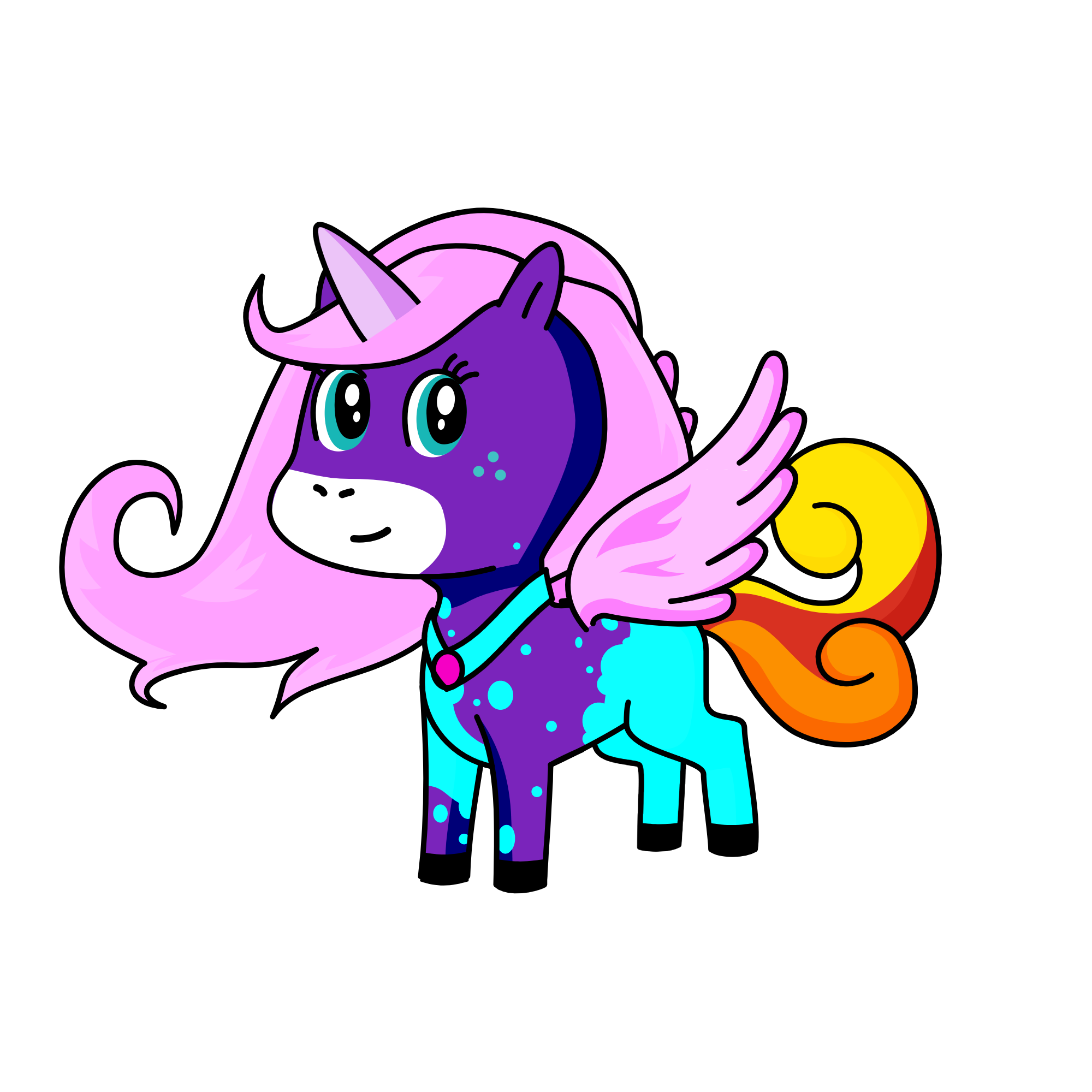 Lena the uincorn pirencess, the unicorn