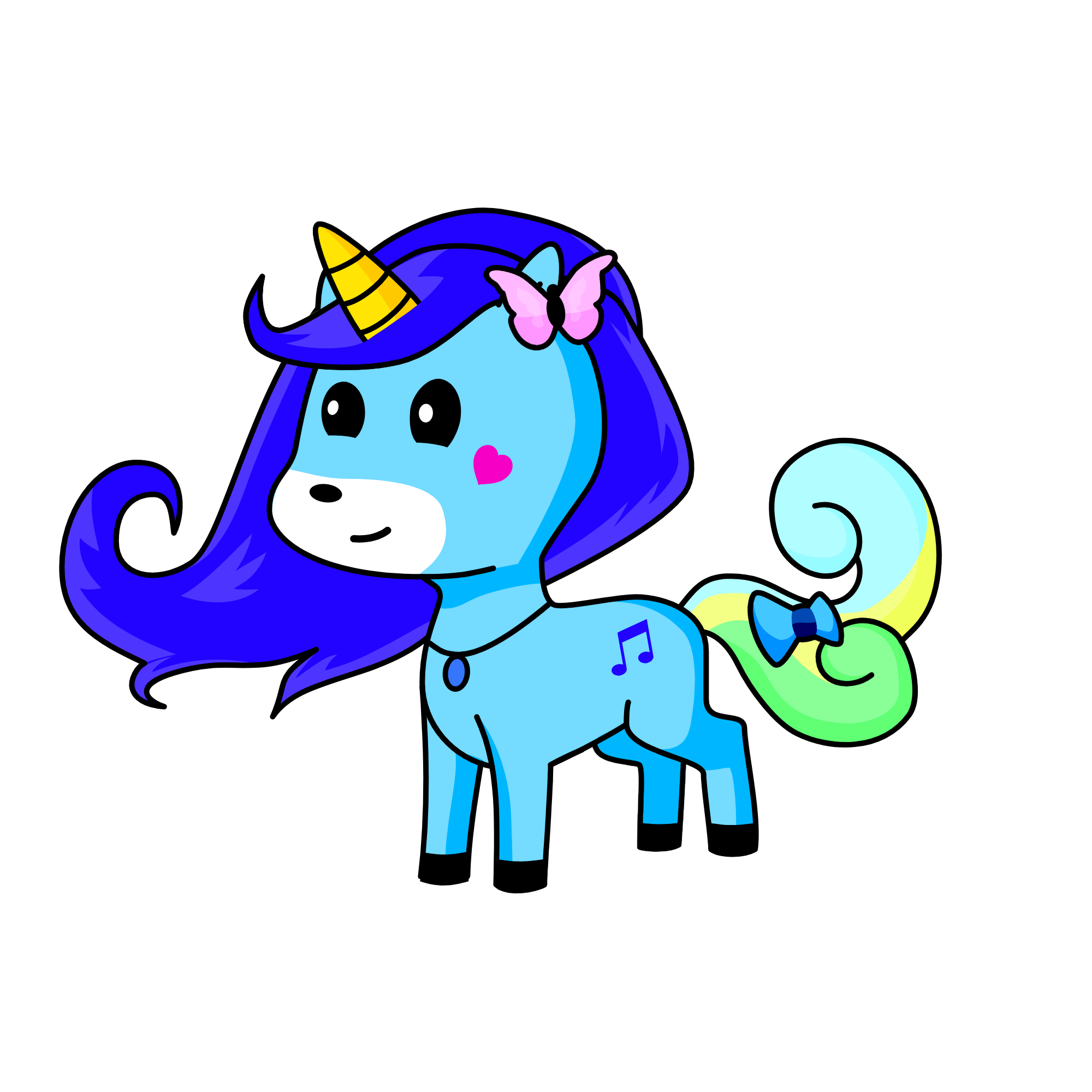 Melody, the unicorn