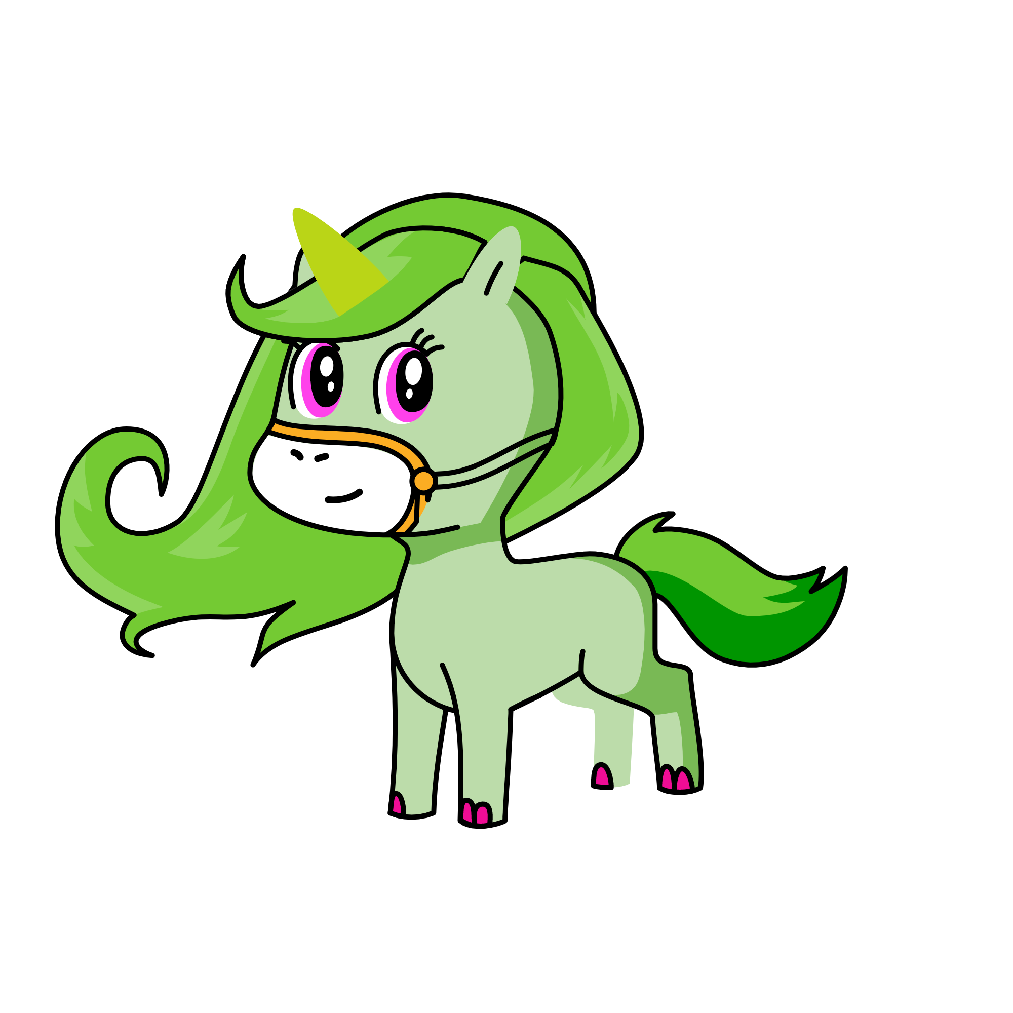 Yeşil Green, the unicorn