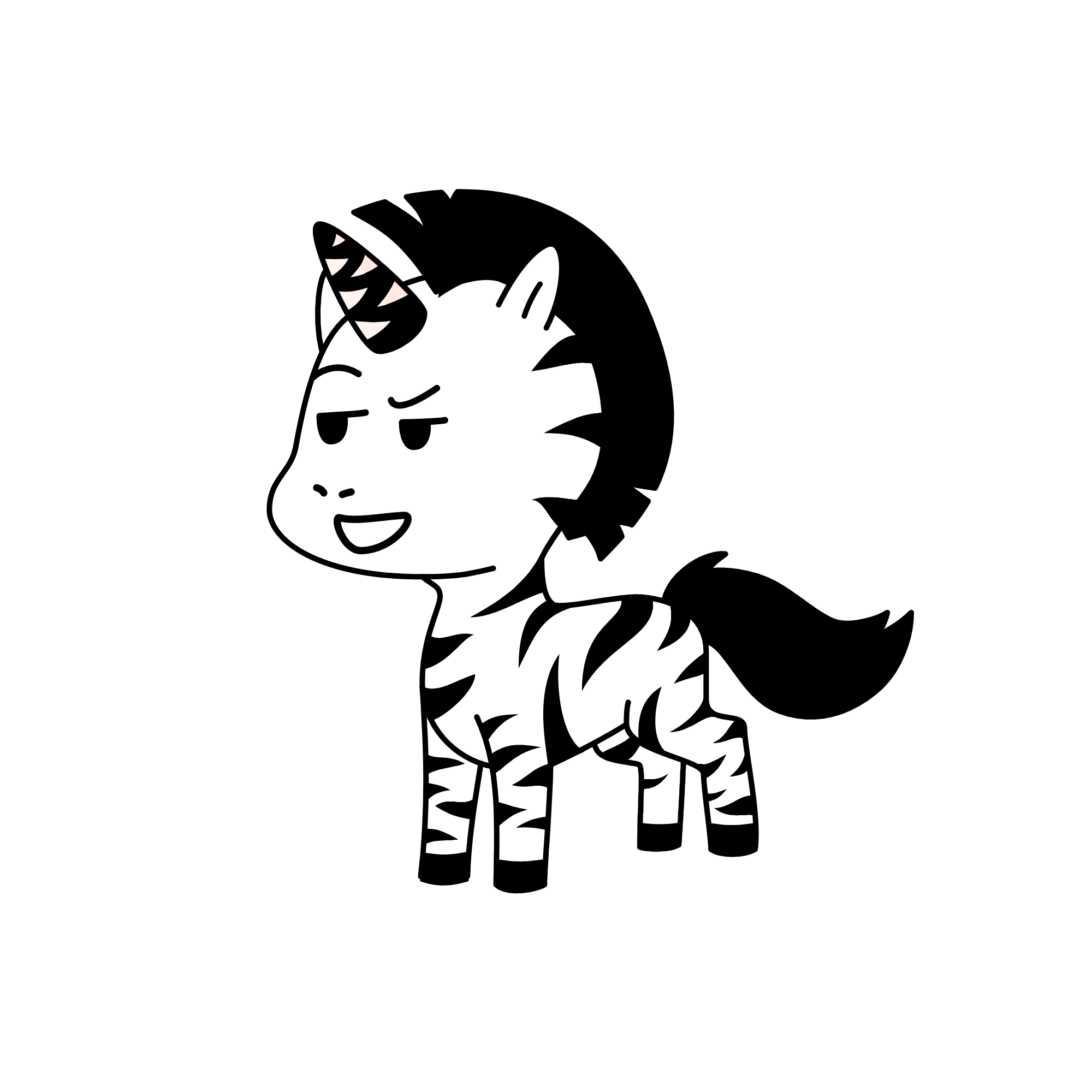 Zebra, the unicorn