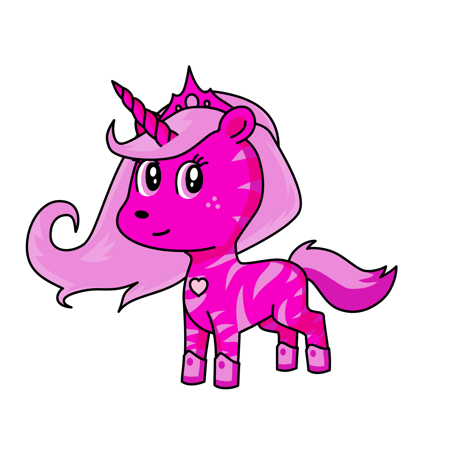 pink pink, the unicorn