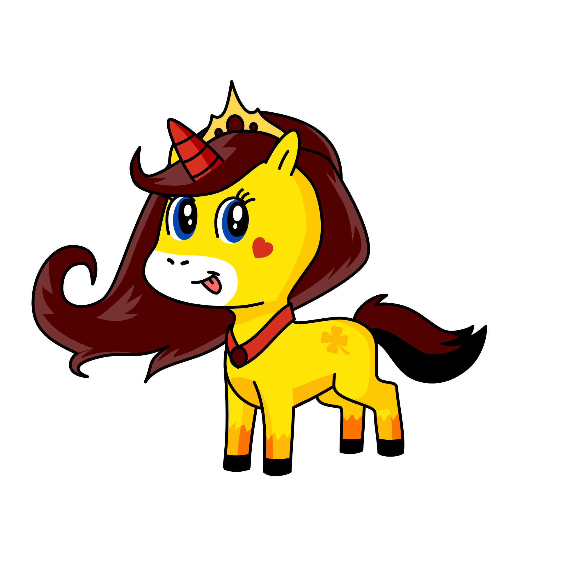 pet of belle, the unicorn