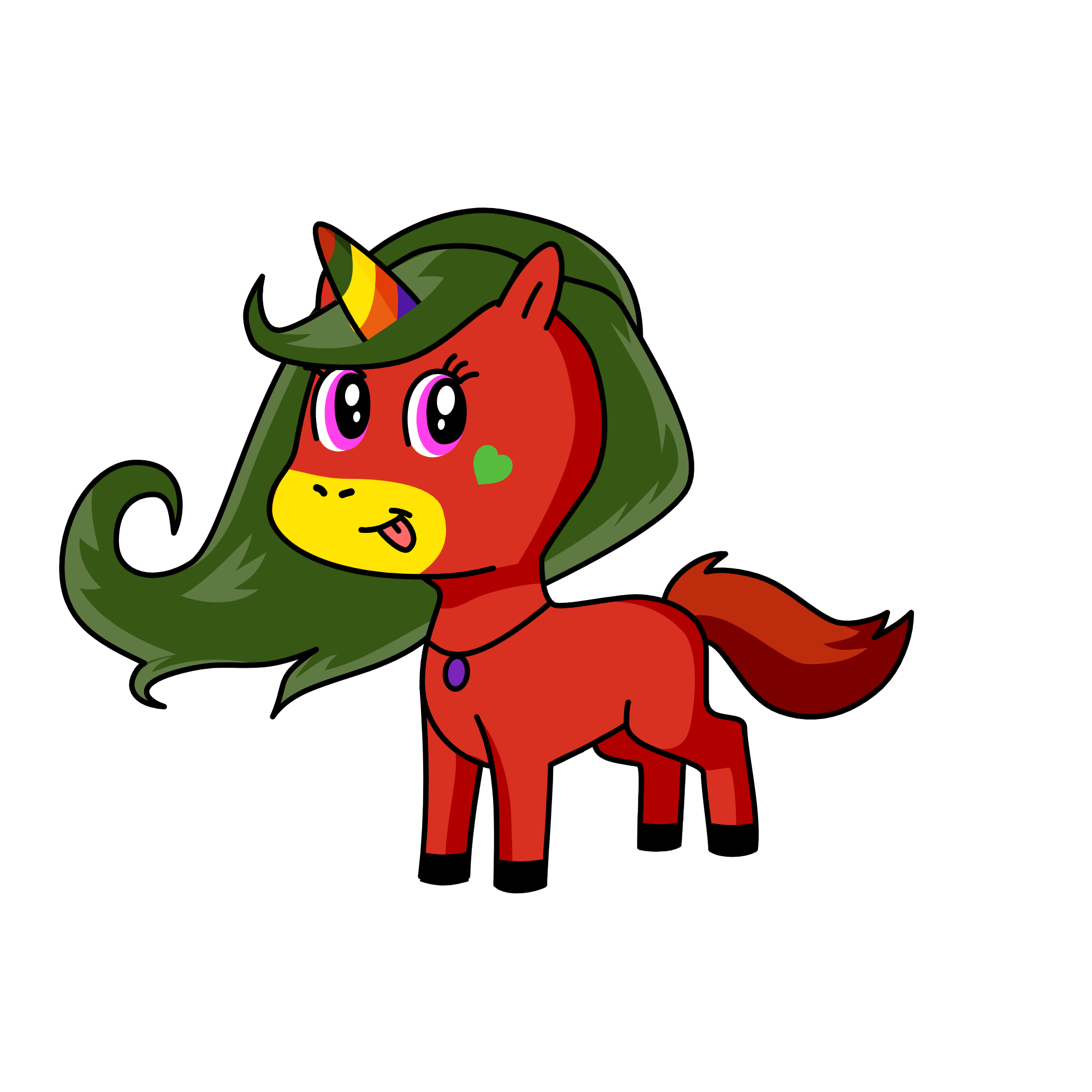 mini pony, the unicorn