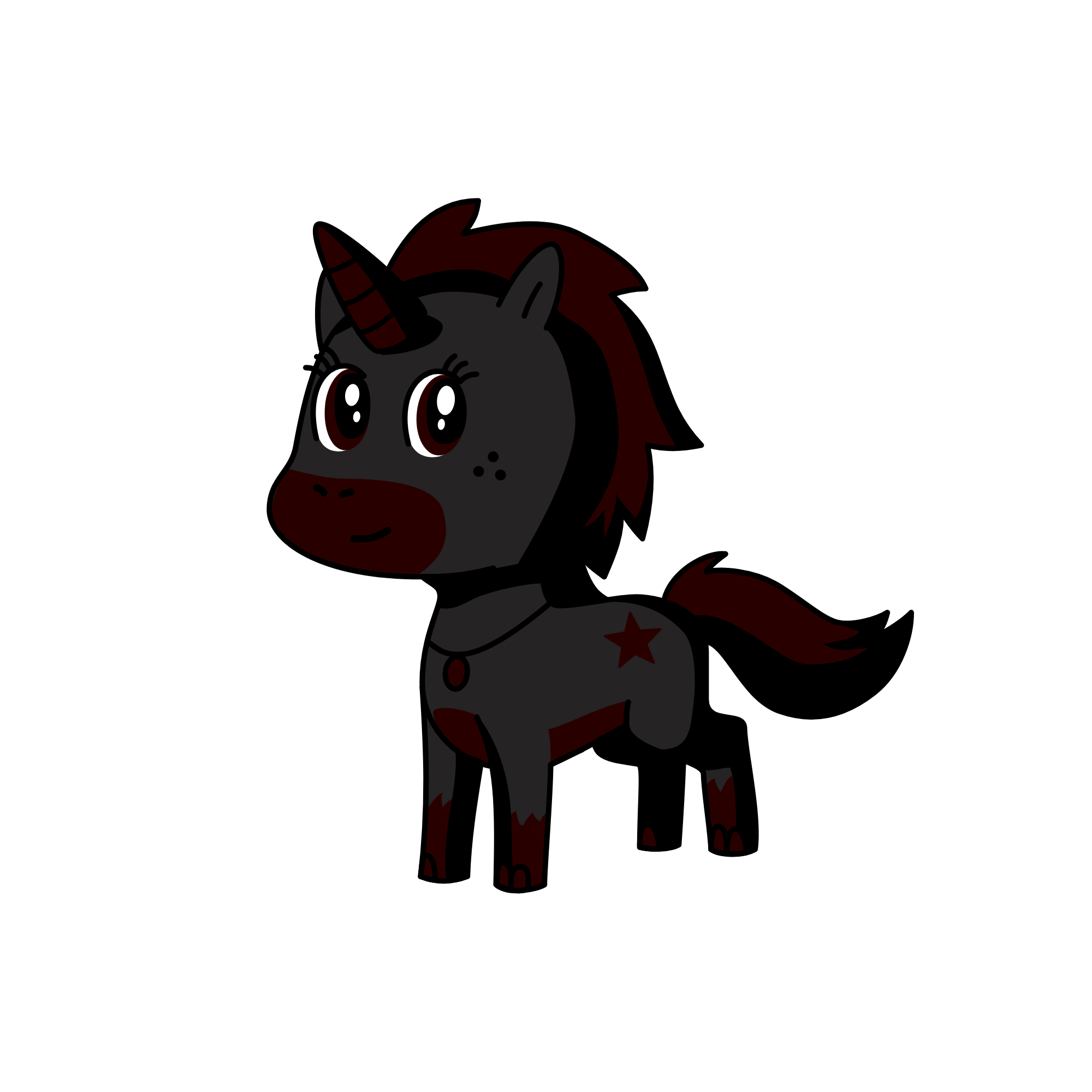 Midnight, the unicorn