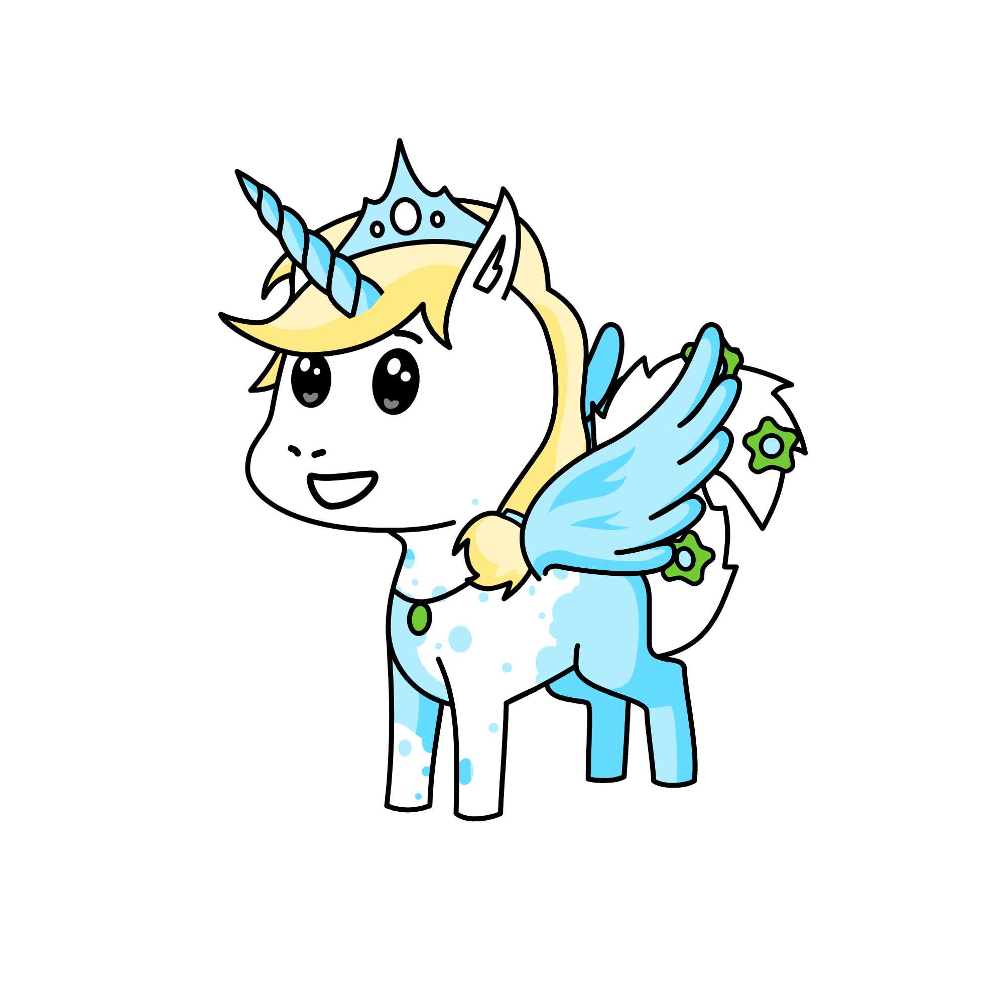 Snow, the unicorn