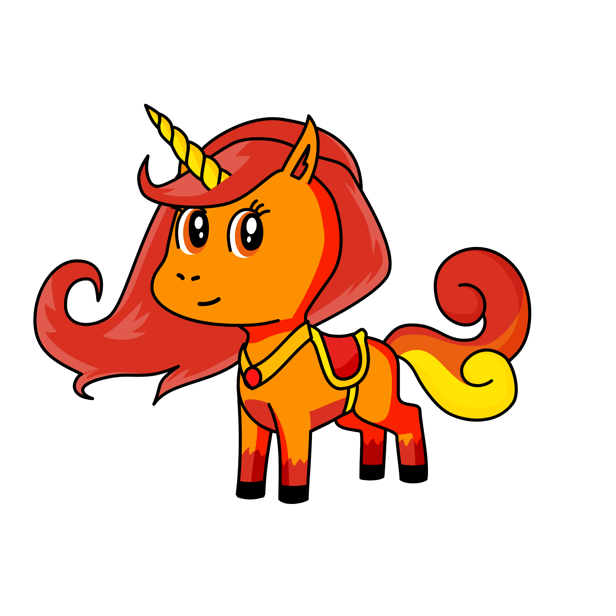 Flame, the unicorn