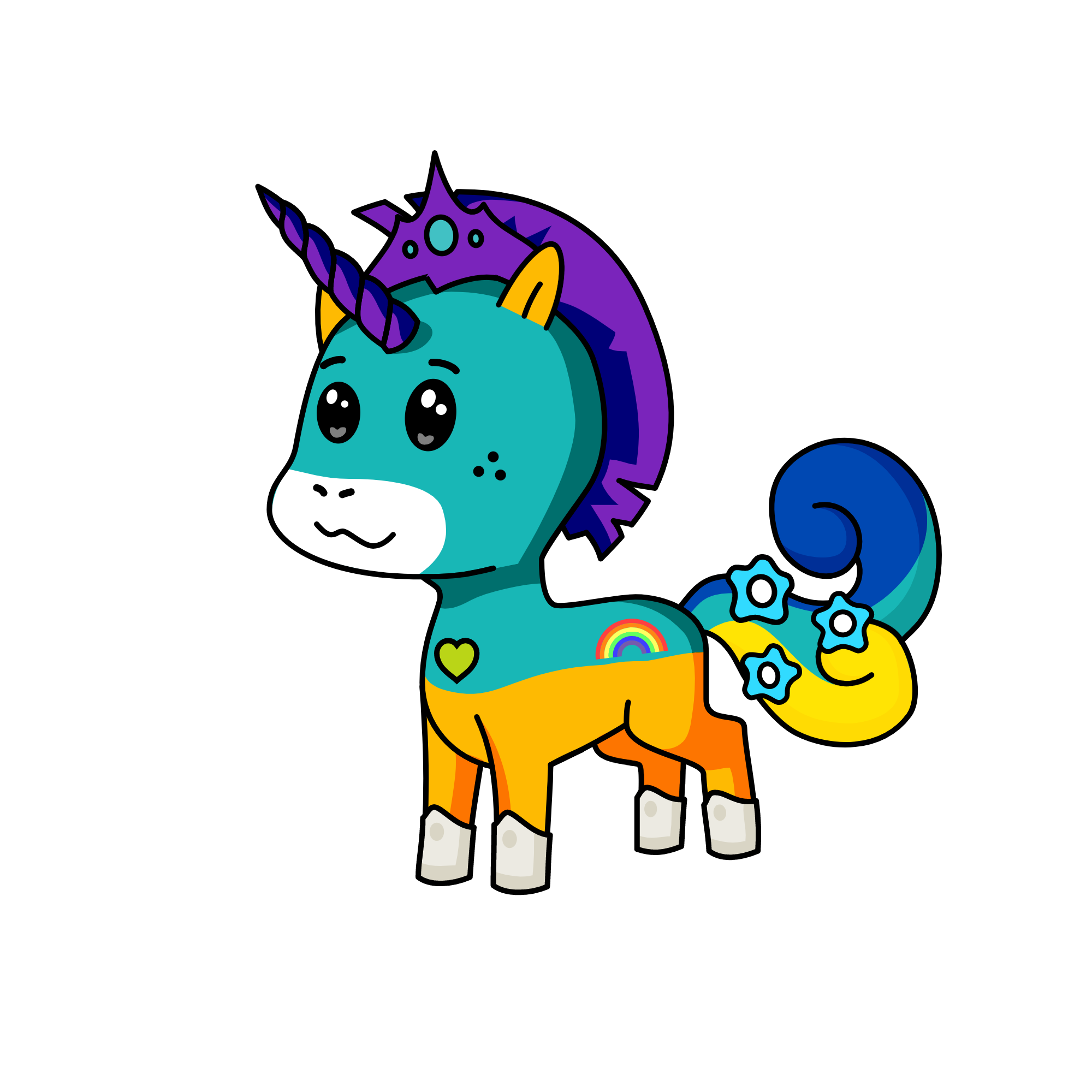 Colorcorn, the unicorn