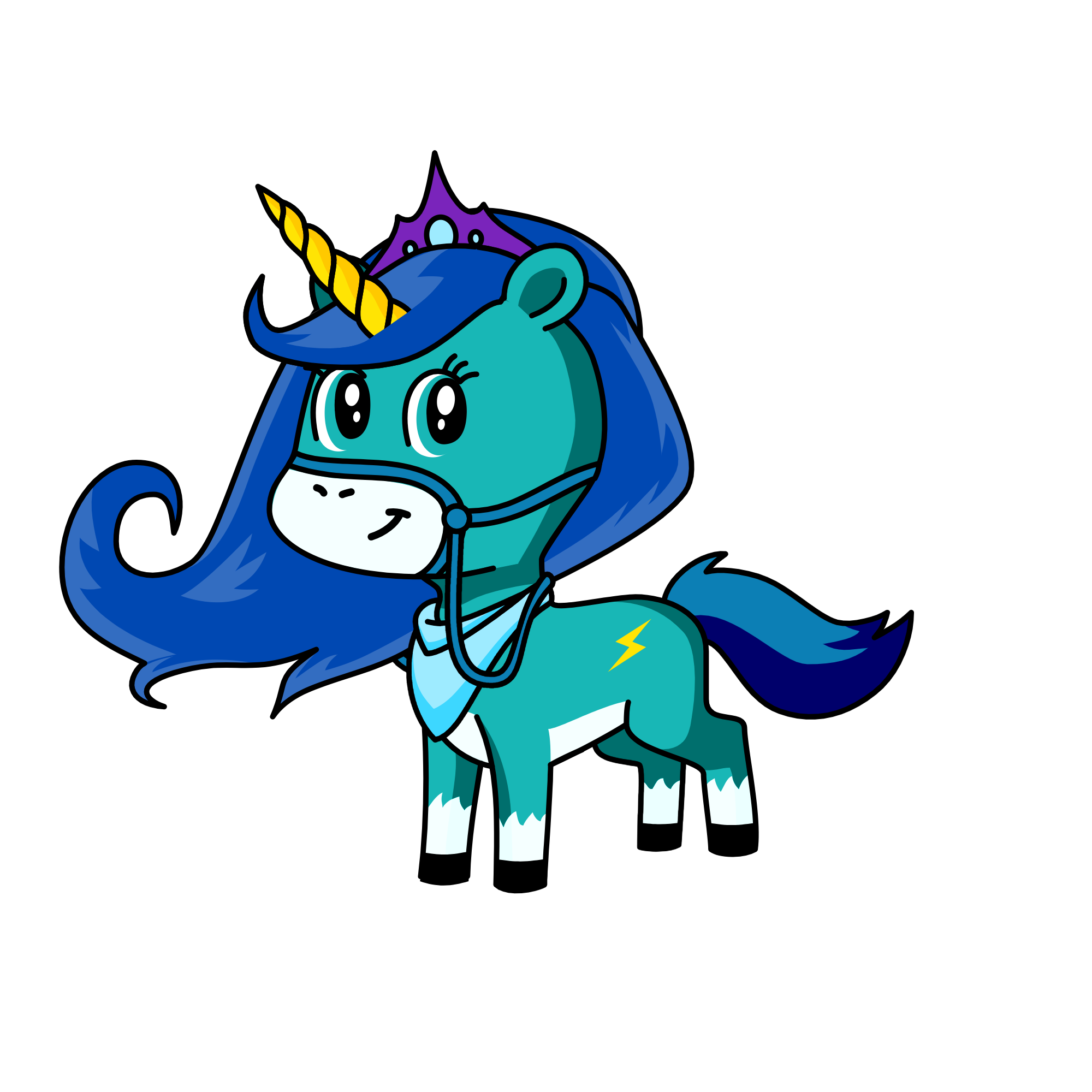 princess snow, the unicorn