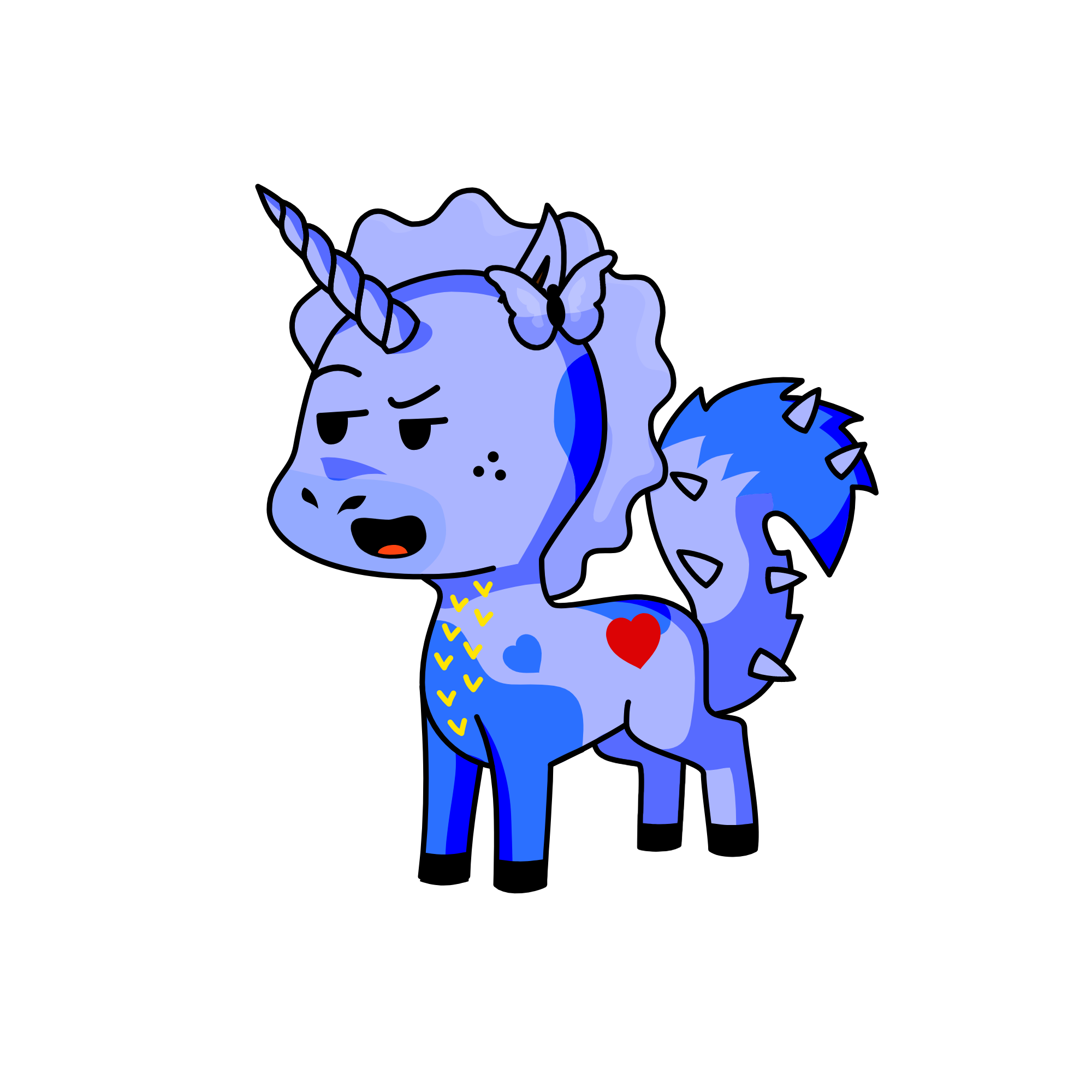 Gloomy, the unicorn